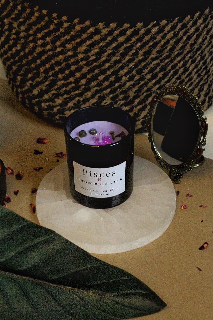 Pisces Zodiac Scented Soy Candle - 170 Gm - Image 3