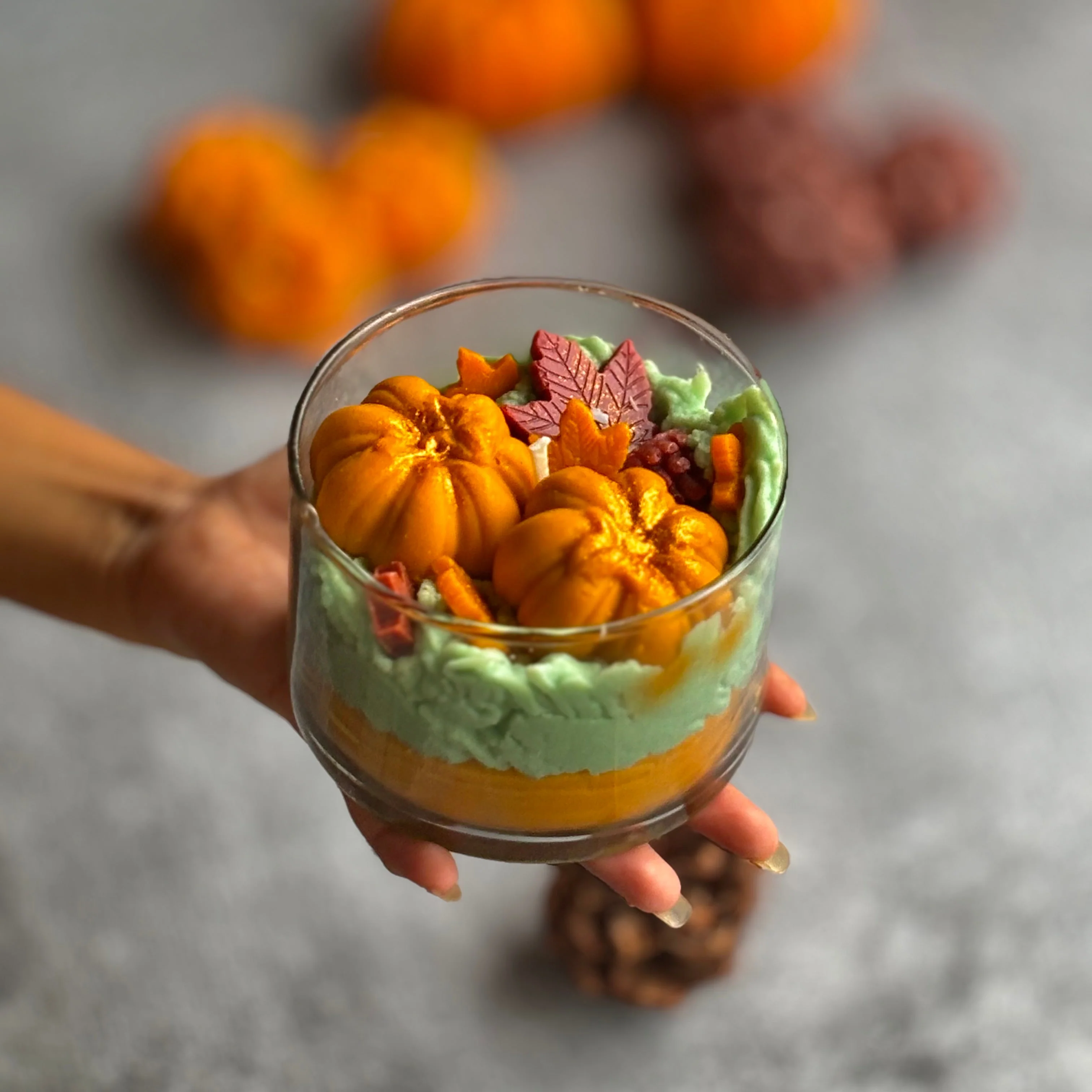 Pumpkin Patch Soy Wax Candle | Dessert Candle - Image 6