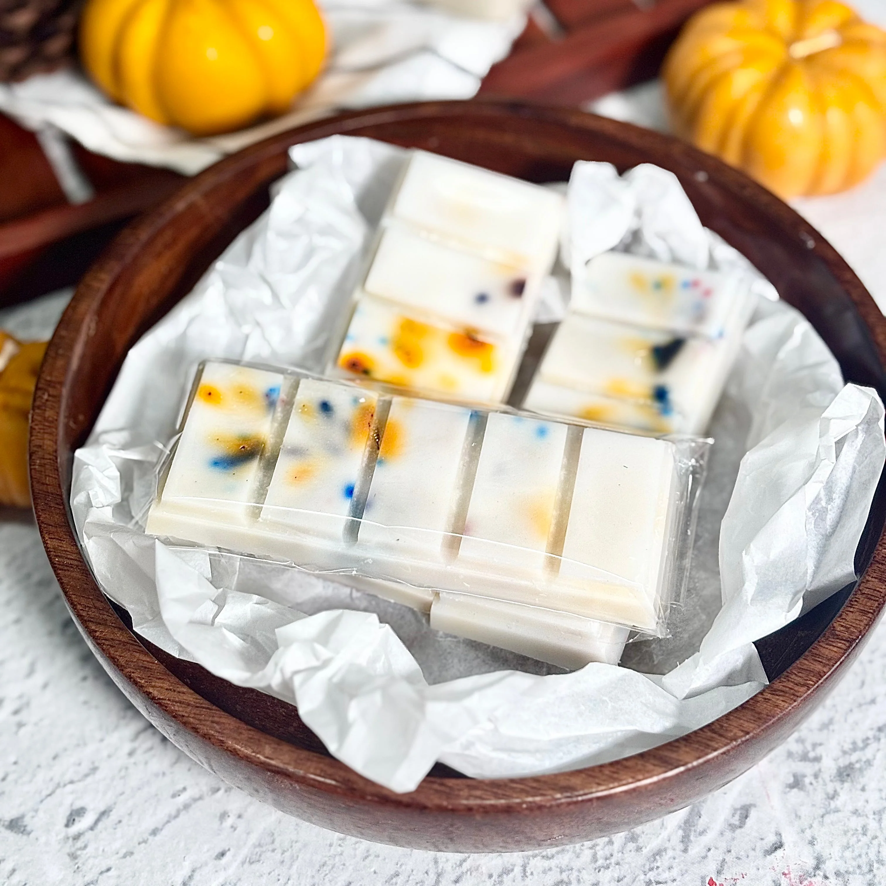 Pumpkin Spice Essential Oil blend infused Wax Melt Snap Bar - Image 3