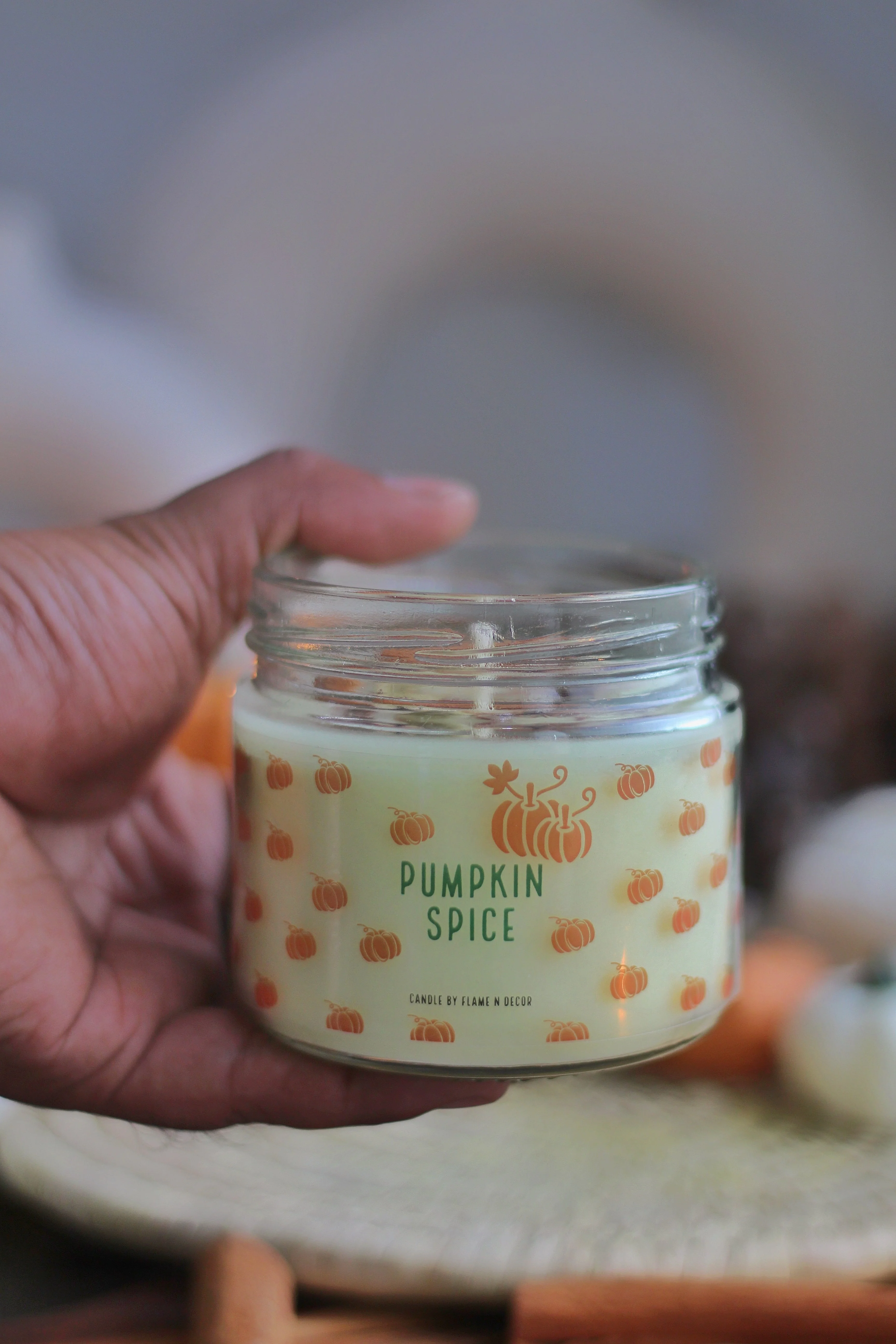 Pumpkin Spice Soy Wax Candle - Image 4