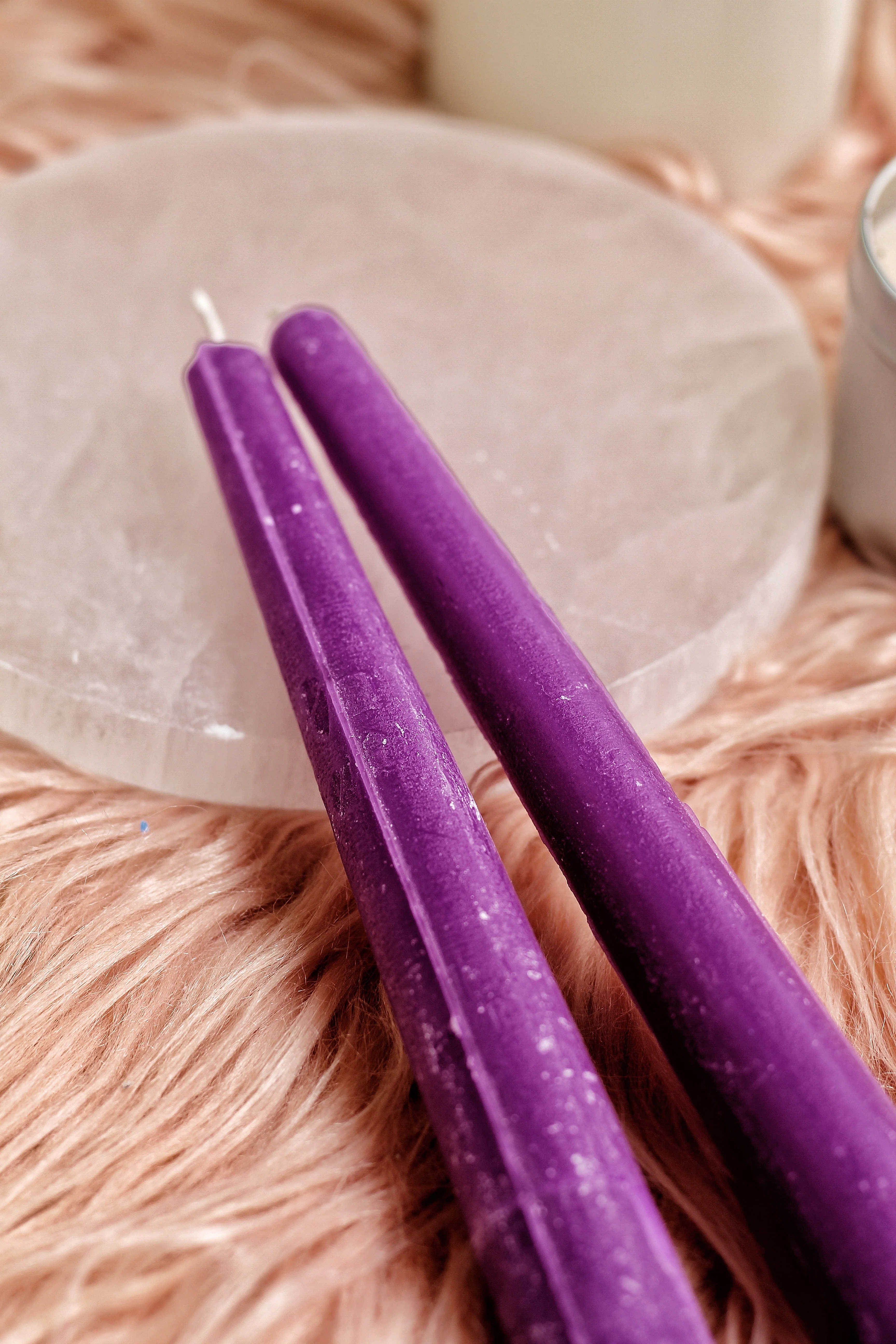 Purple Taper Candle - Set of 5 - Image 5