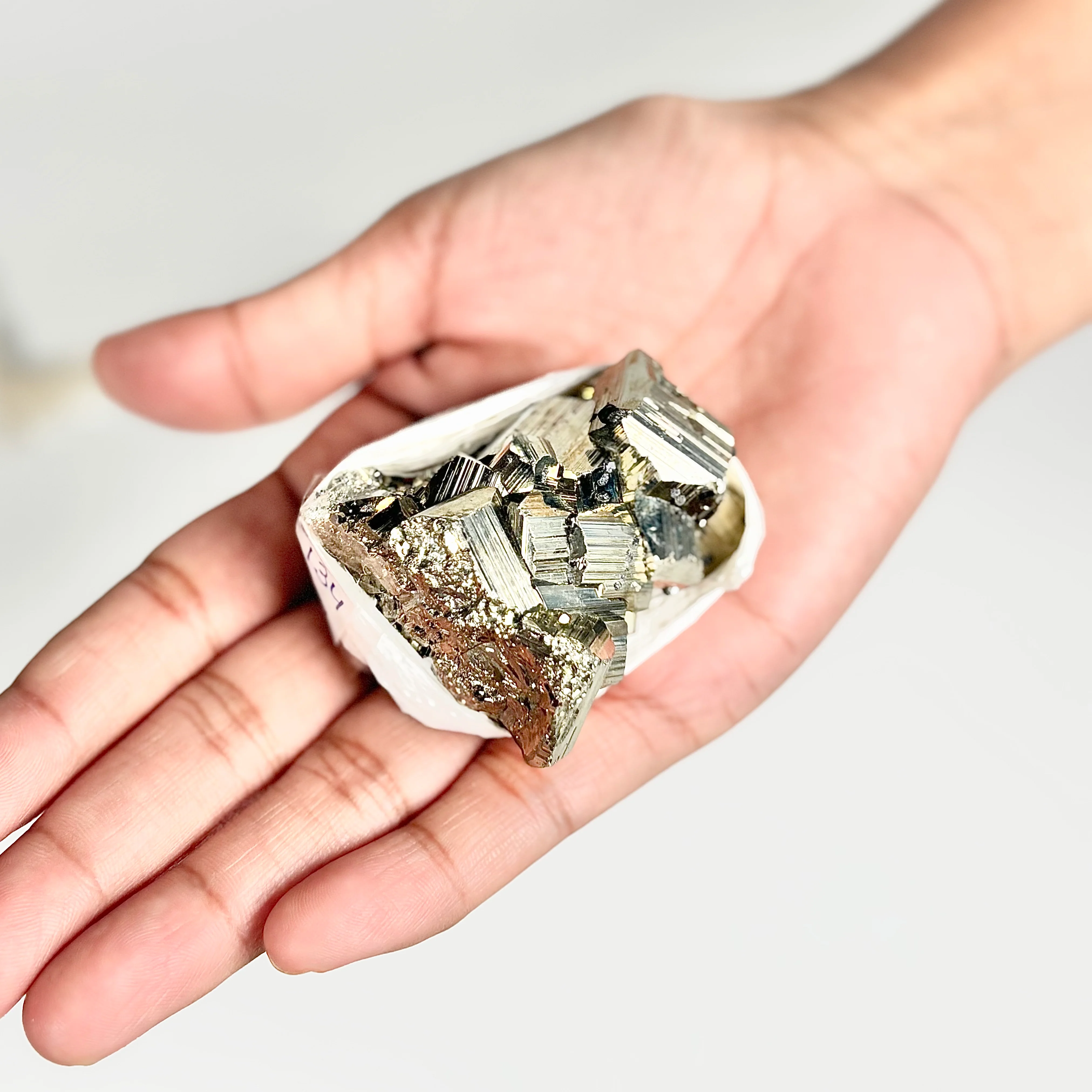 Peruvian Pyrite Cluster – 134g -Golden Brilliance & Striking Presence - Image 2