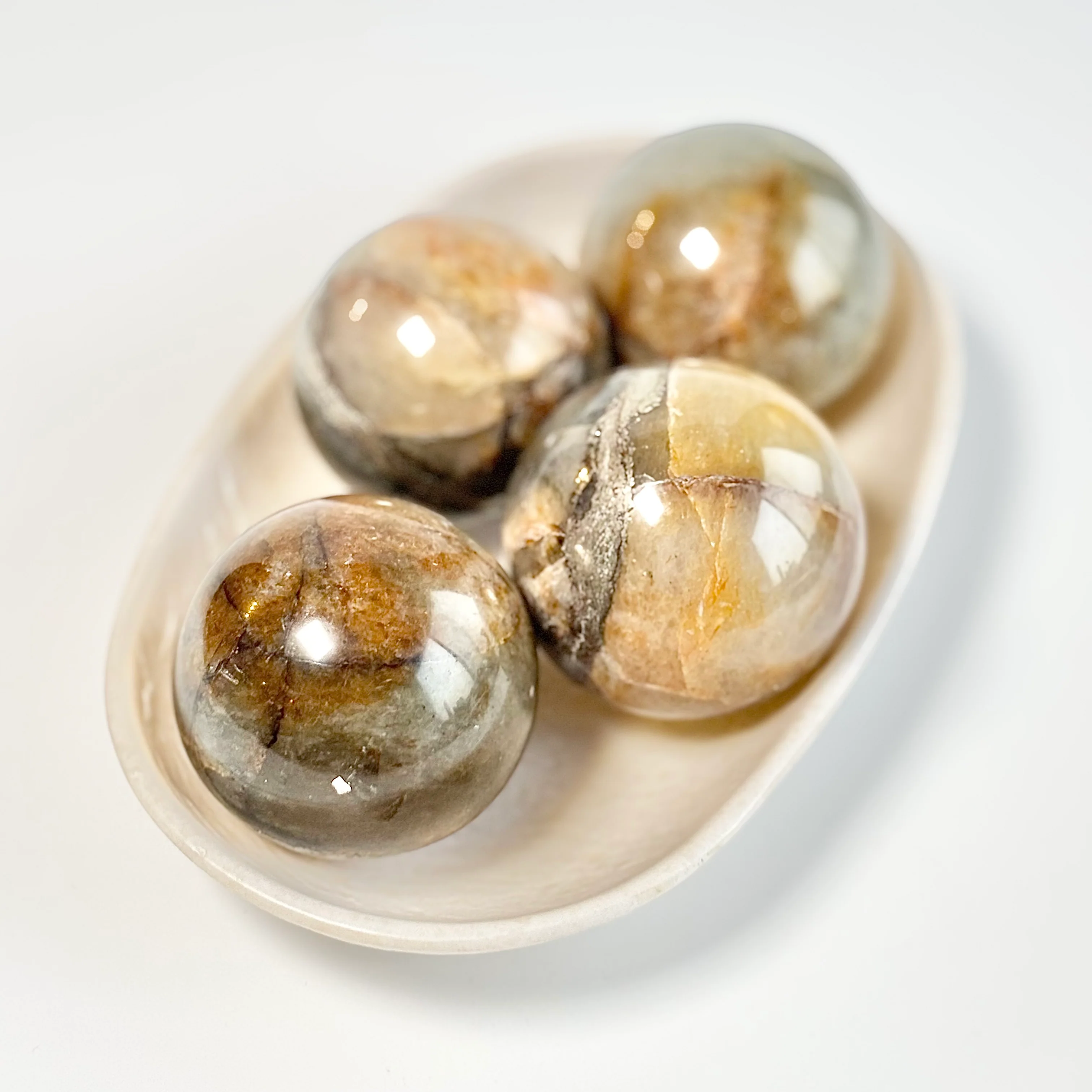 Golden Healer with Pyrite Sphere - Spiritual Growth & Prosperity - Image 4