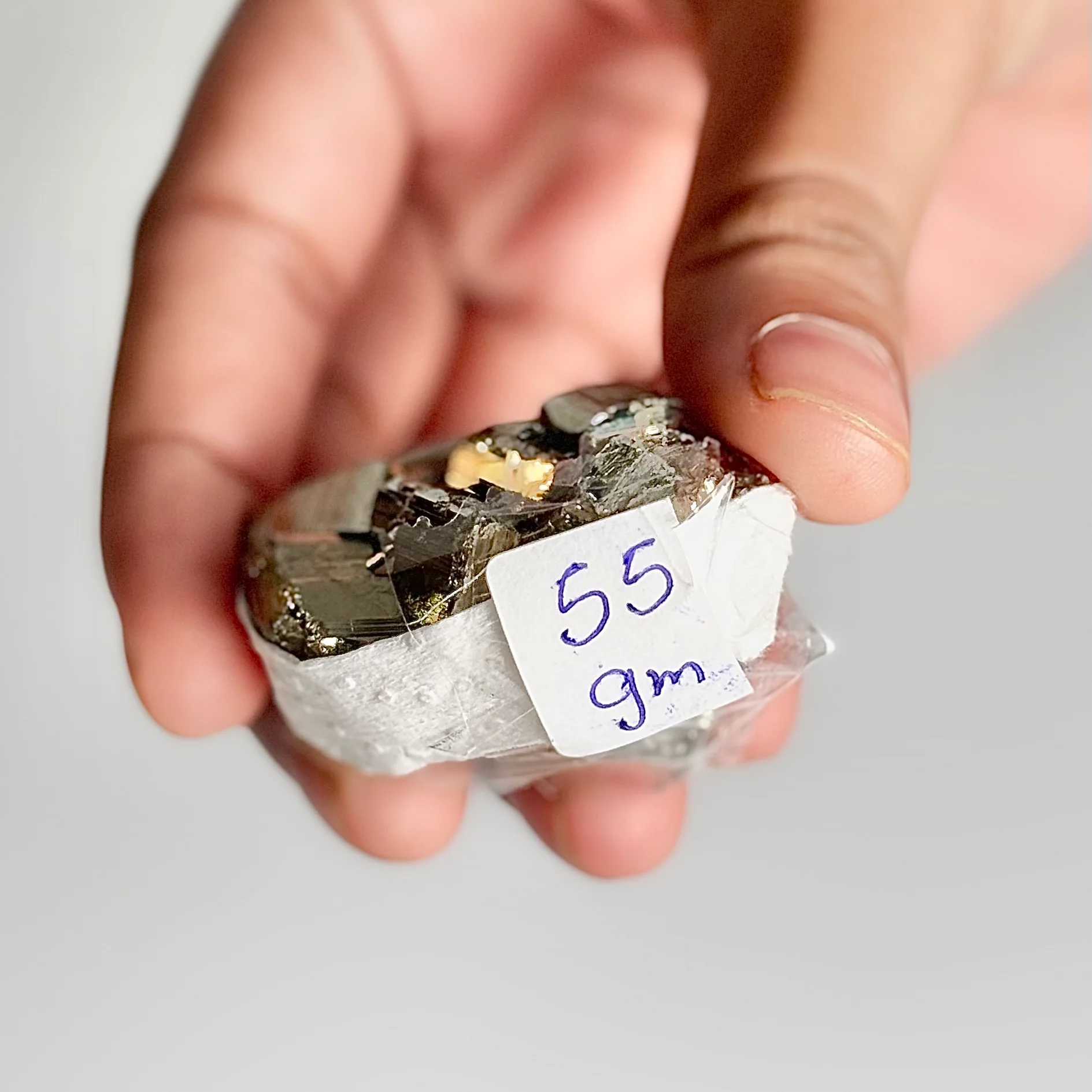 Peruvian Pyrite Cluster – 55g -Golden Brilliance & Striking Presence - Image 5