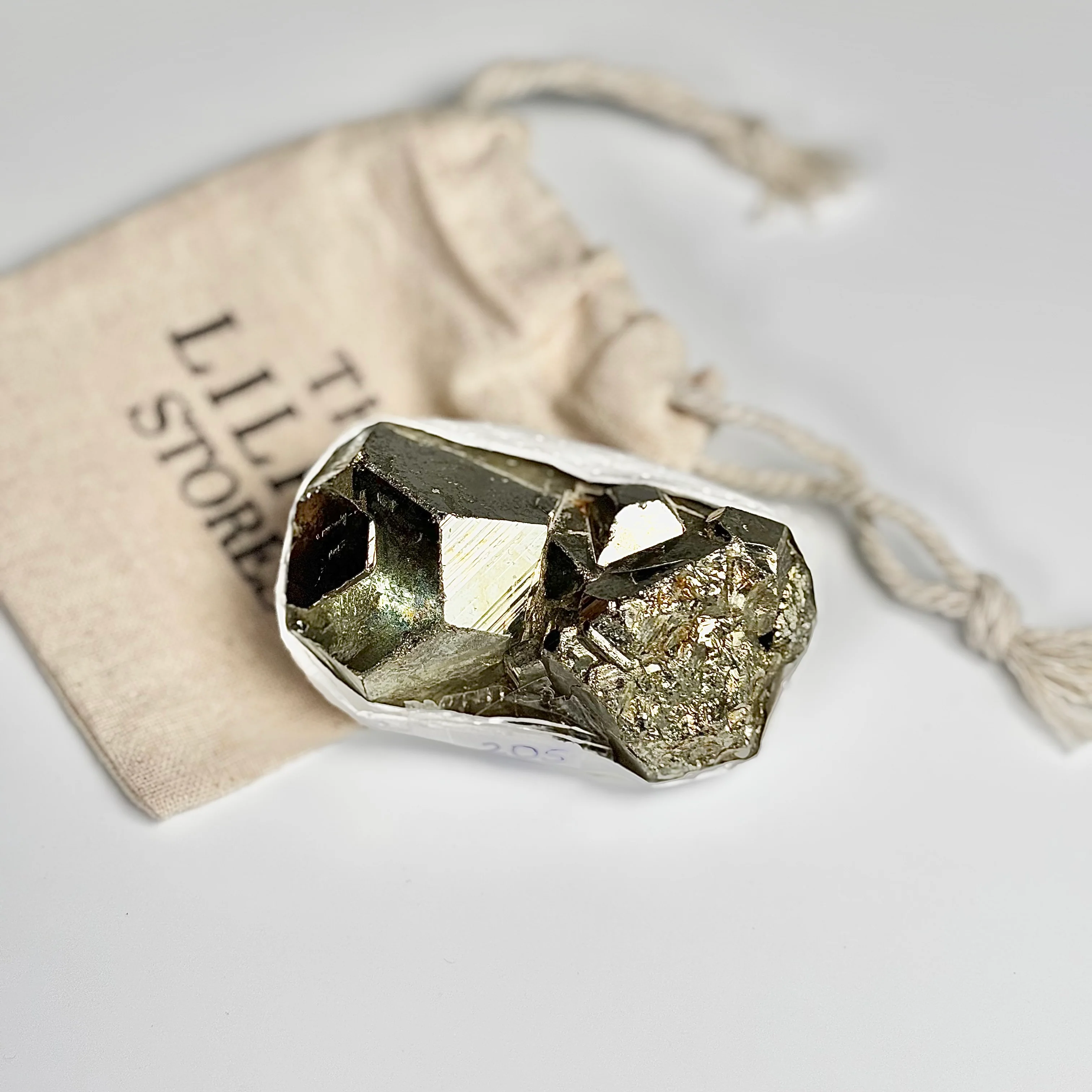 Peruvian Pyrite Cluster – 205g -Golden Brilliance & Striking Presence - Image 4