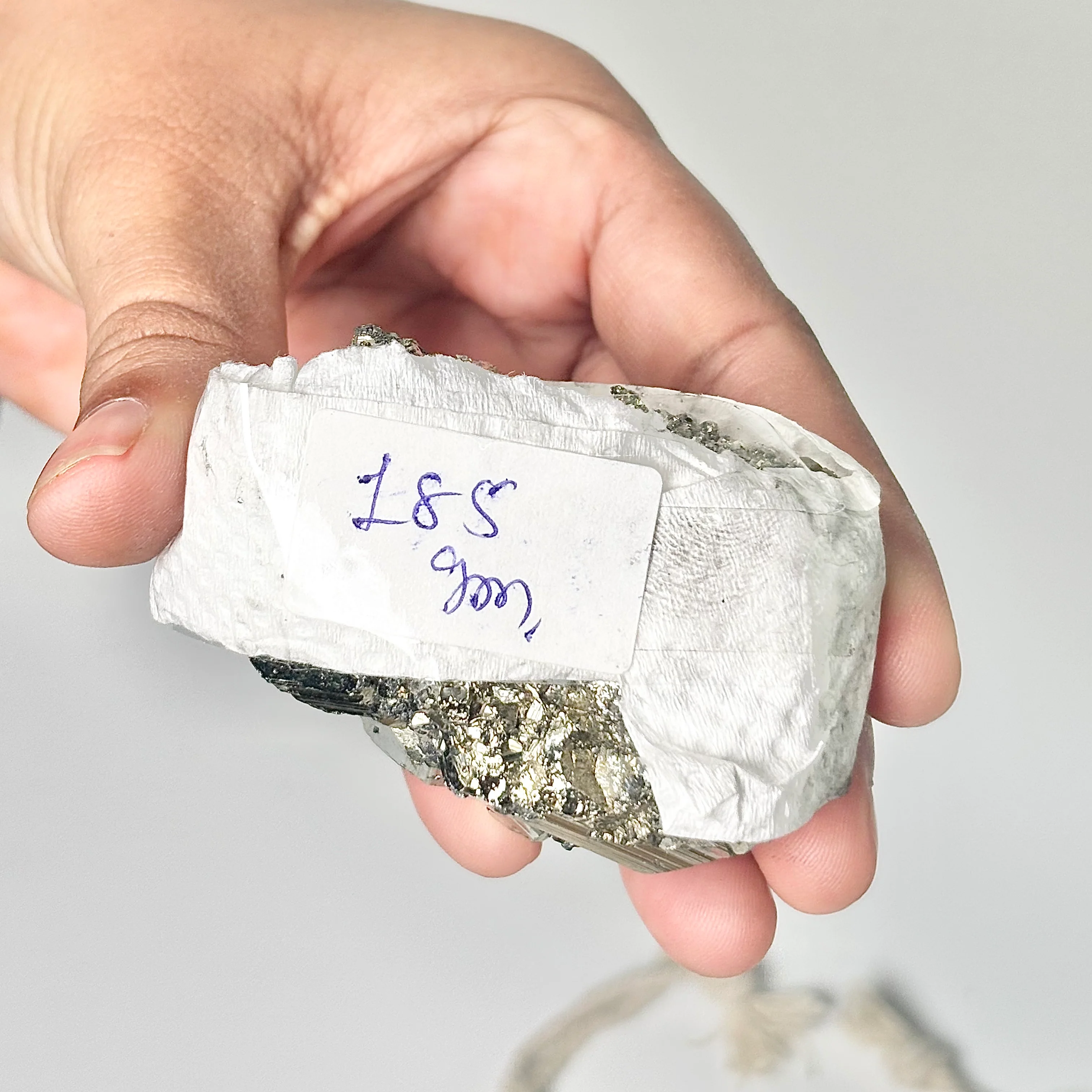 Peruvian Pyrite Cluster – 185g -Golden Brilliance & Striking Presence - Image 4