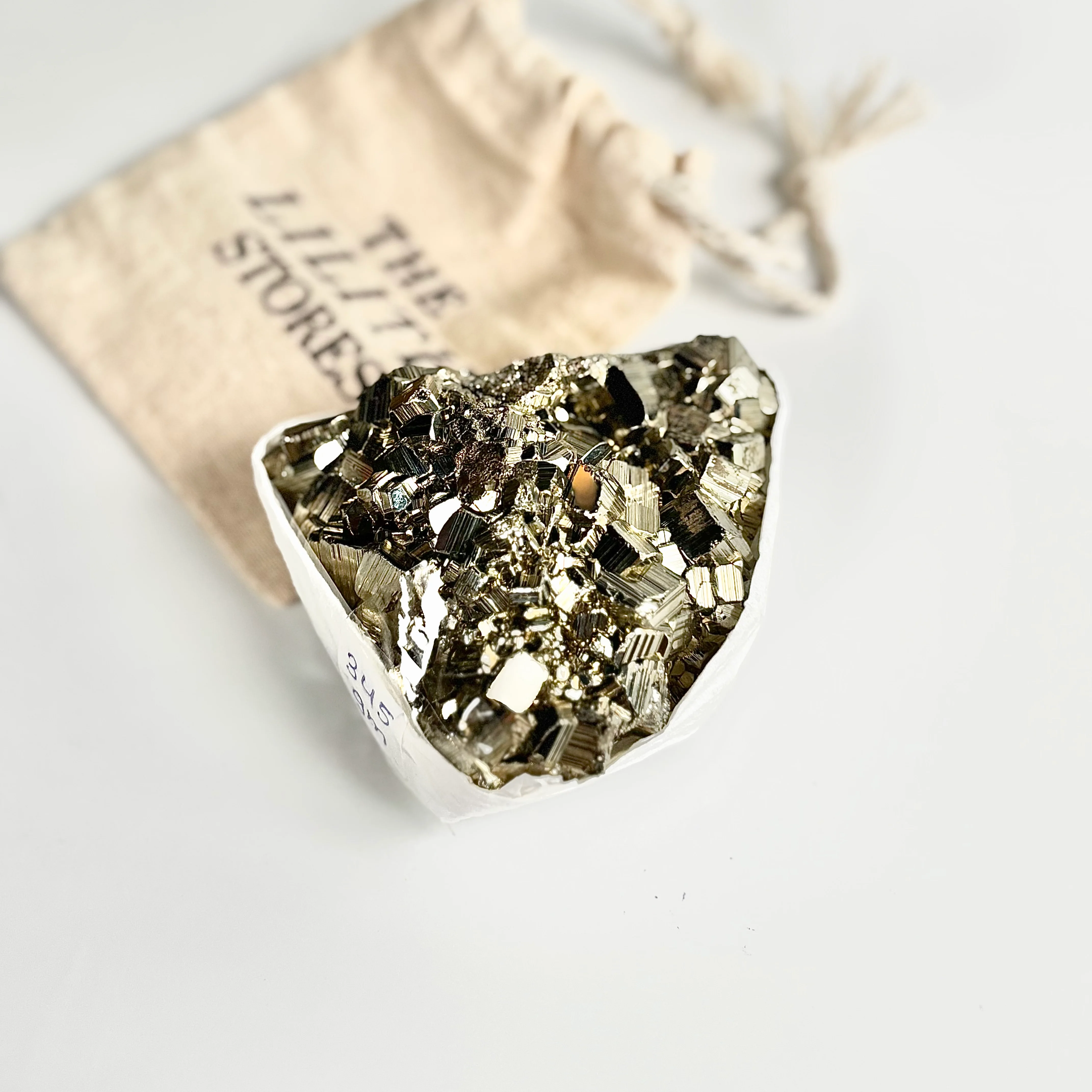 Peruvian Pyrite Cluster – 345g -Golden Brilliance & Striking Presence
