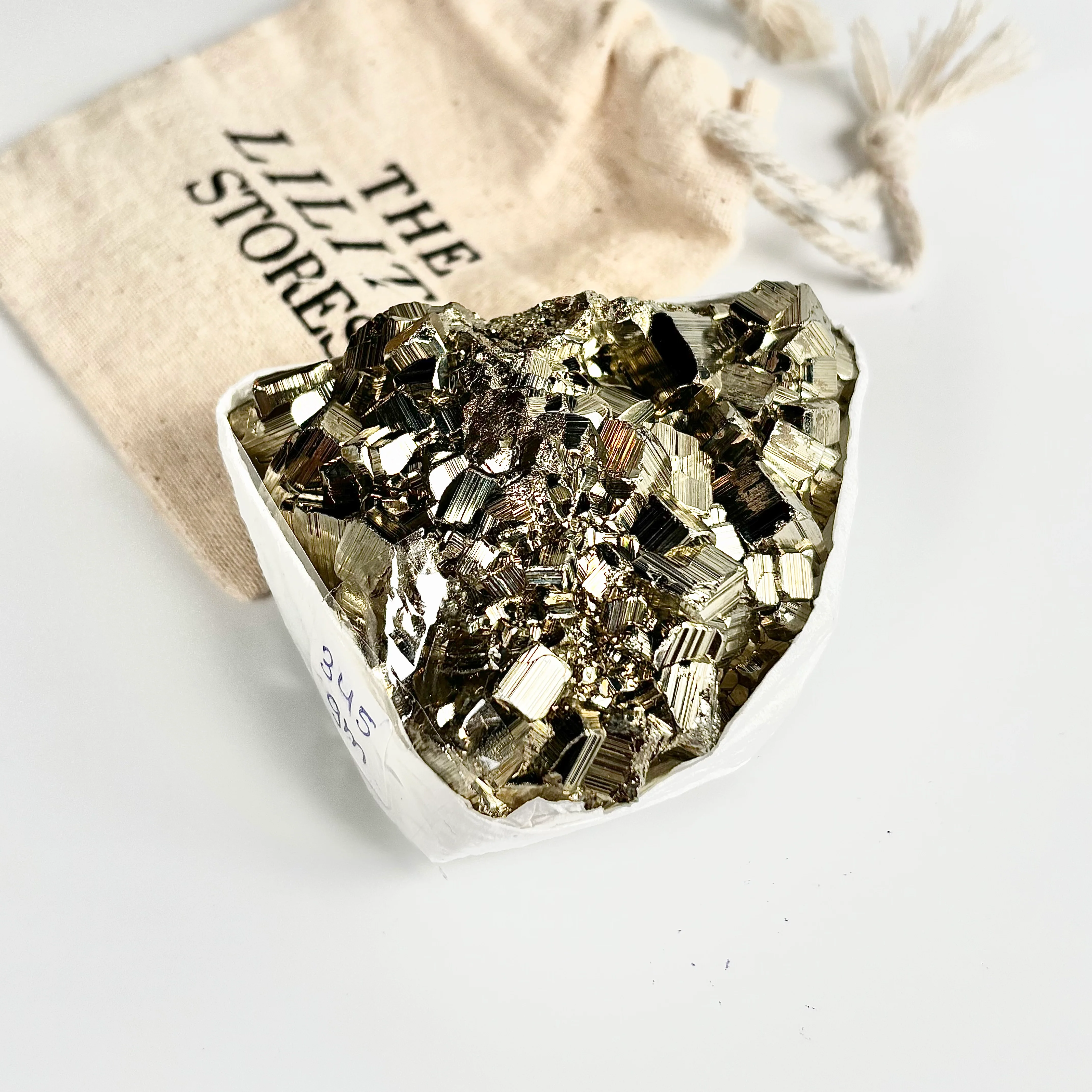 Peruvian Pyrite Cluster – 345g -Golden Brilliance & Striking Presence - Image 2