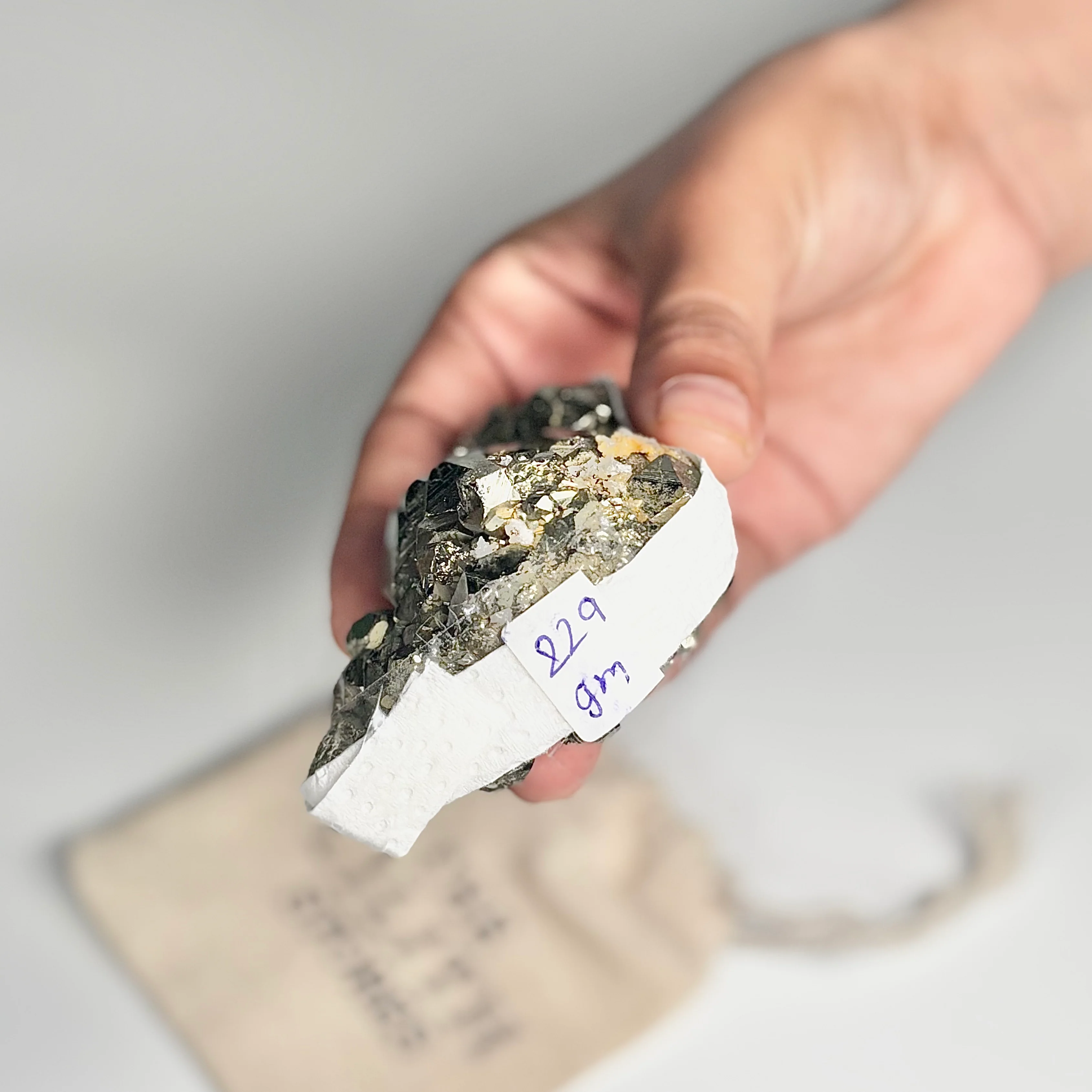 Peruvian Pyrite Cluster – 229g -Golden Brilliance & Striking Presence - Image 5