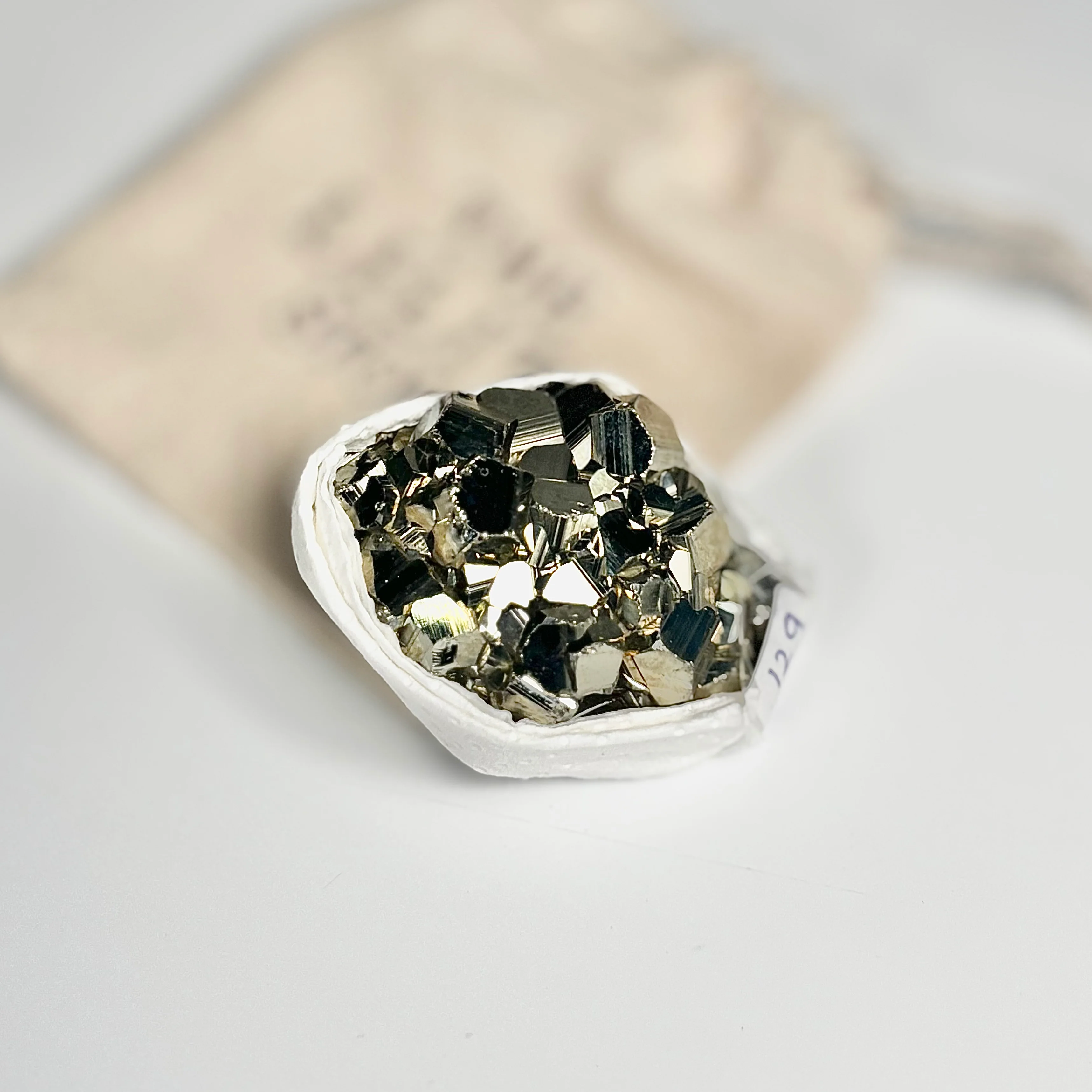 Peruvian Pyrite Cluster – 129g -Golden Brilliance & Striking Presence