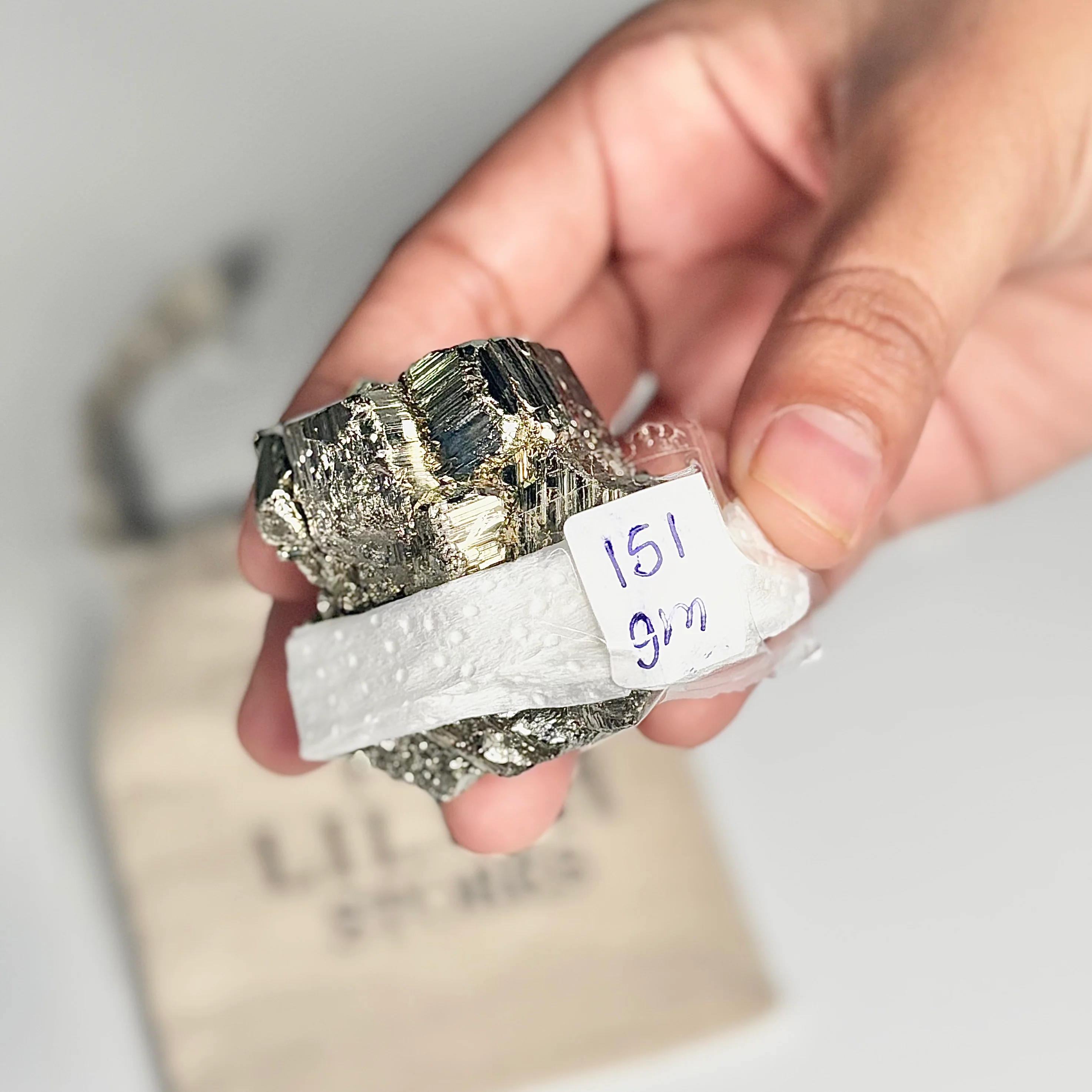 Peruvian Pyrite Cluster – 151g -Golden Brilliance & Striking Presence - Image 4