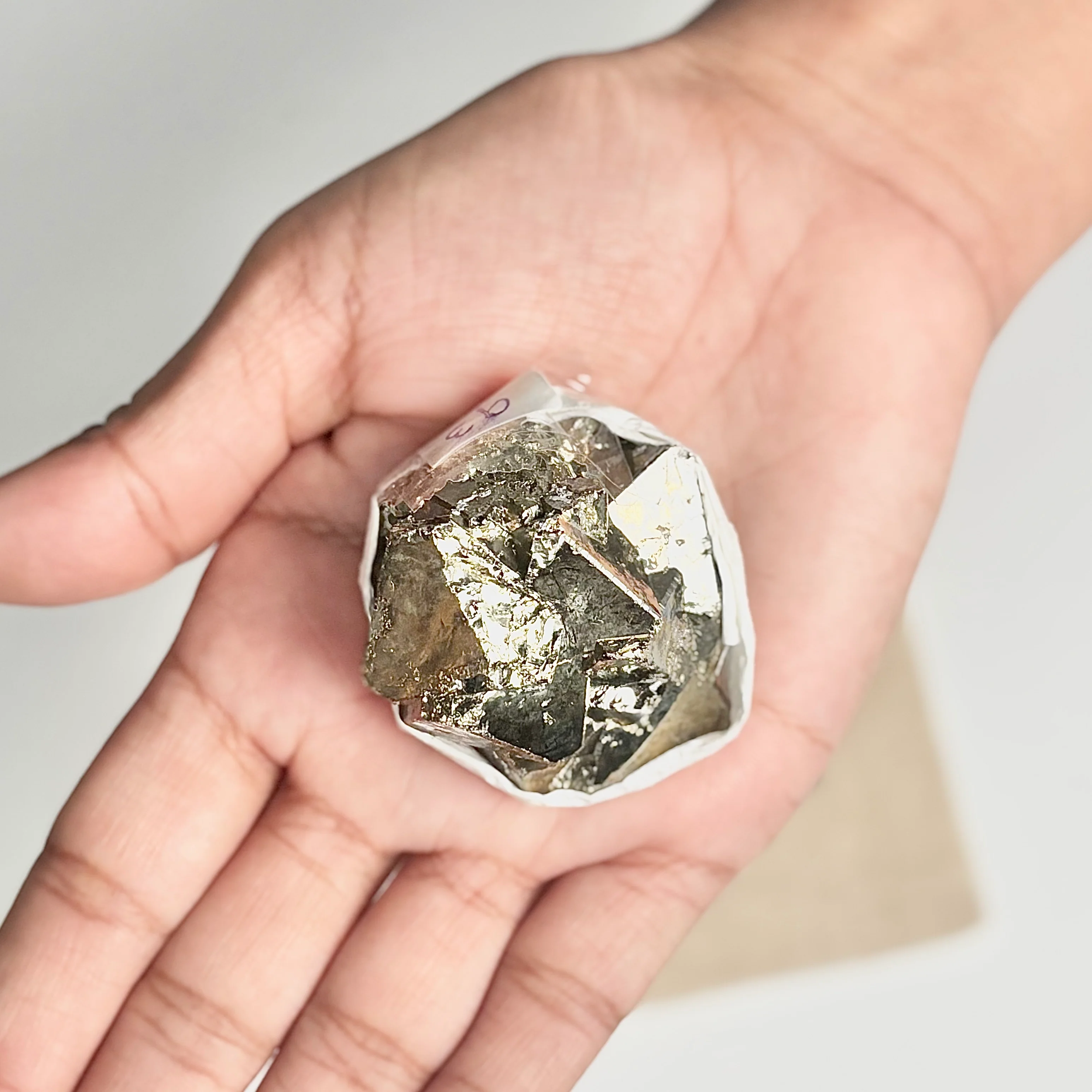 Peruvian Pyrite Cluster – 93g - Golden Brilliance & Striking Presence - Image 3