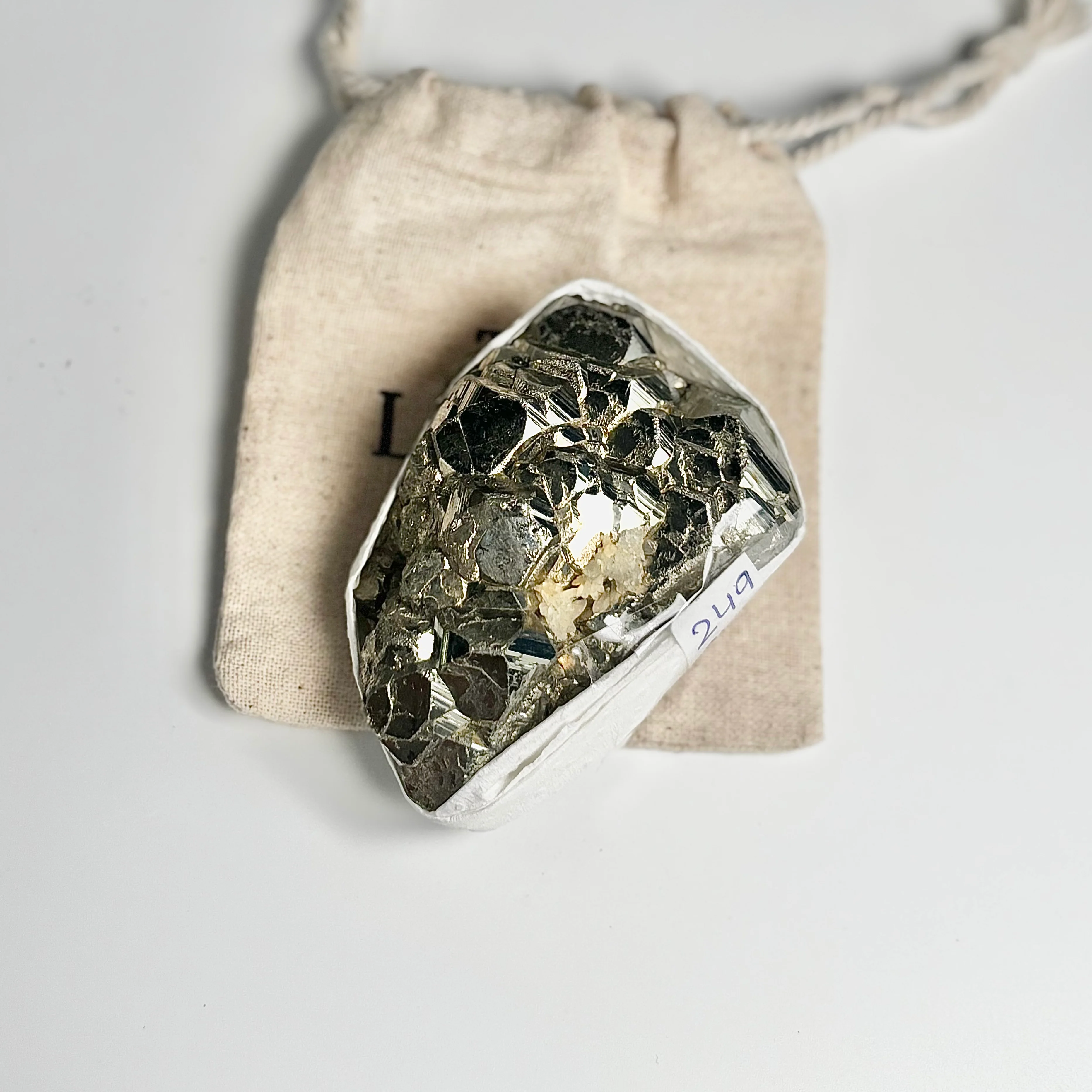Peruvian Pyrite Cluster – 249g - Golden Brilliance & Striking Presence - Image 2
