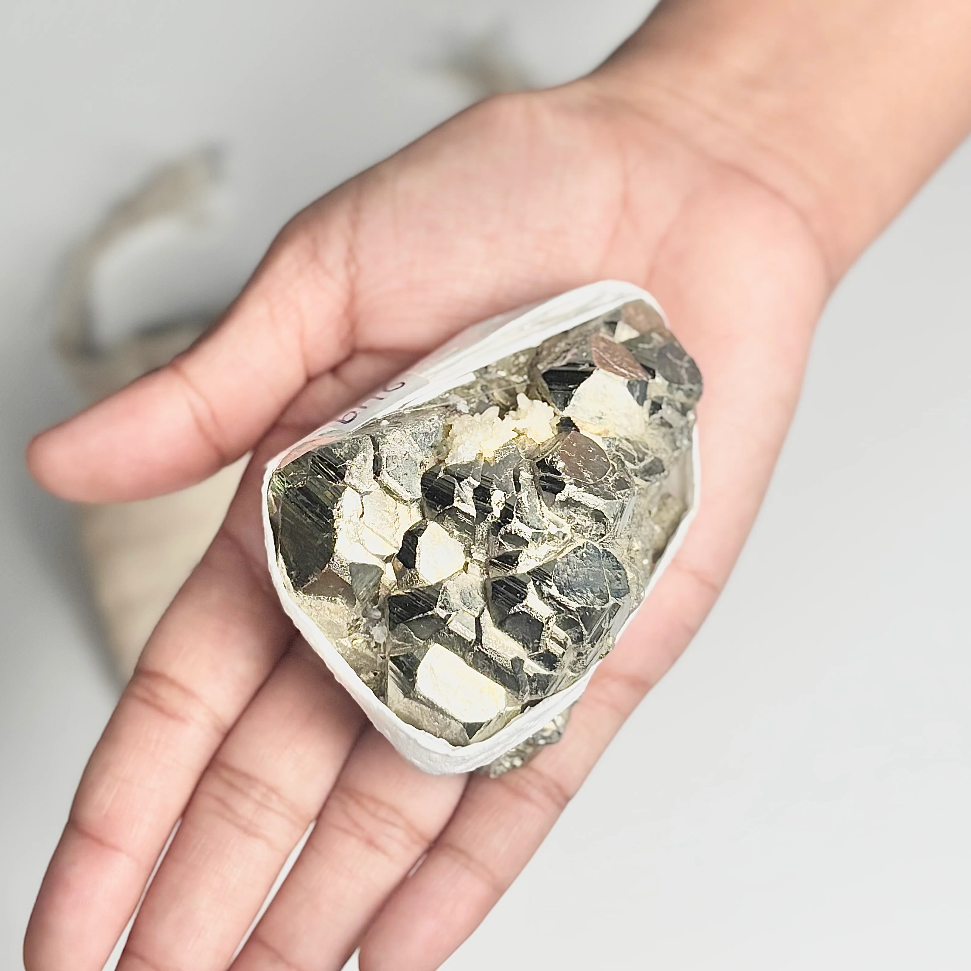 Peruvian Pyrite Cluster – 249g - Golden Brilliance & Striking Presence - Image 4