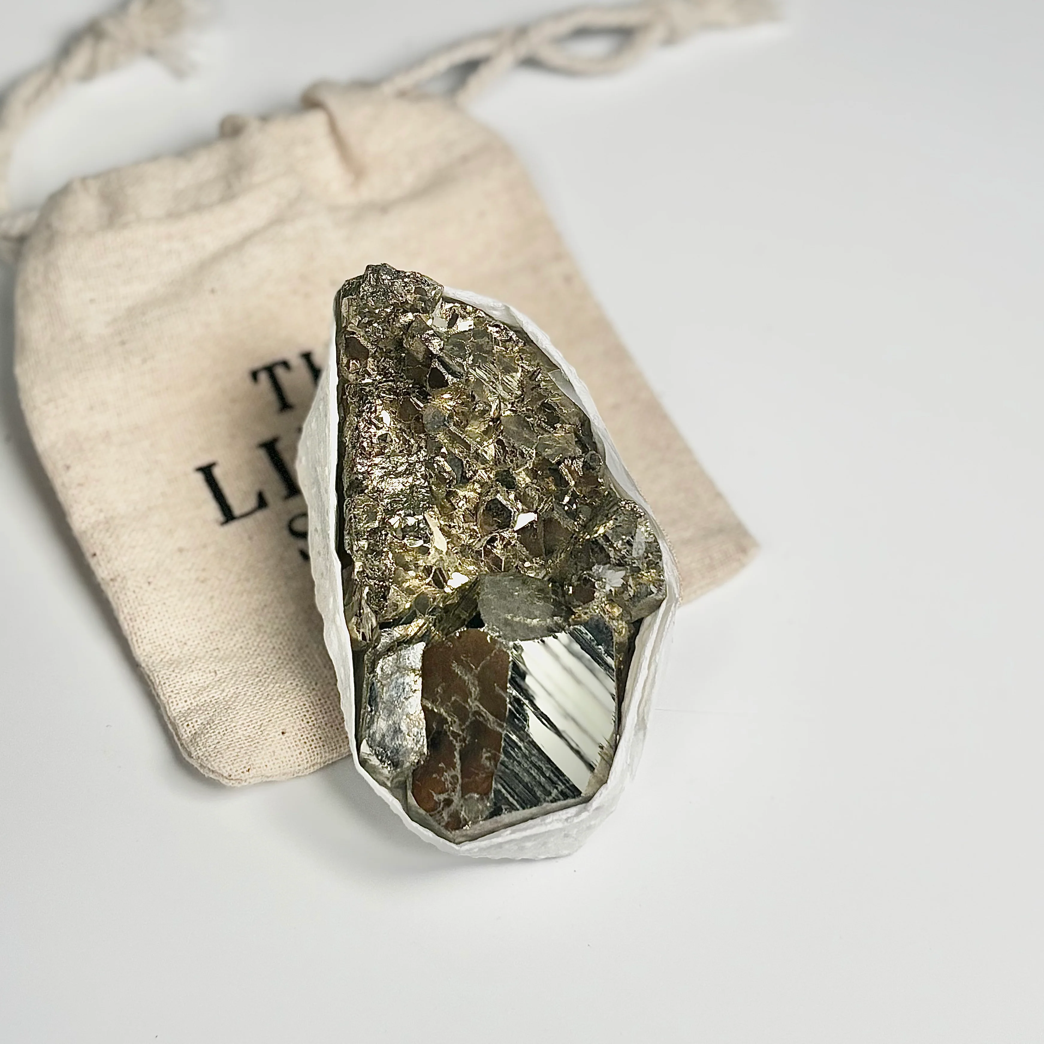 Peruvian Pyrite Cluster – 226g - Golden Brilliance & Striking Presence - Image 2