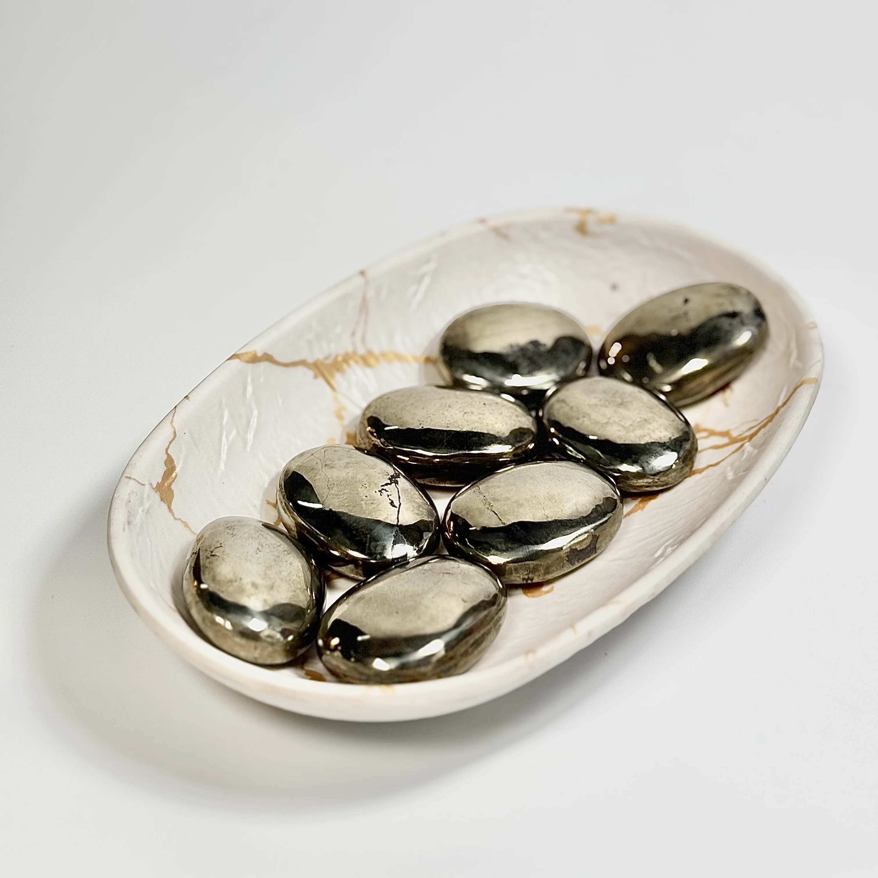 Pyrite Polished Palm Stone | Stone for Abundance - Image 2