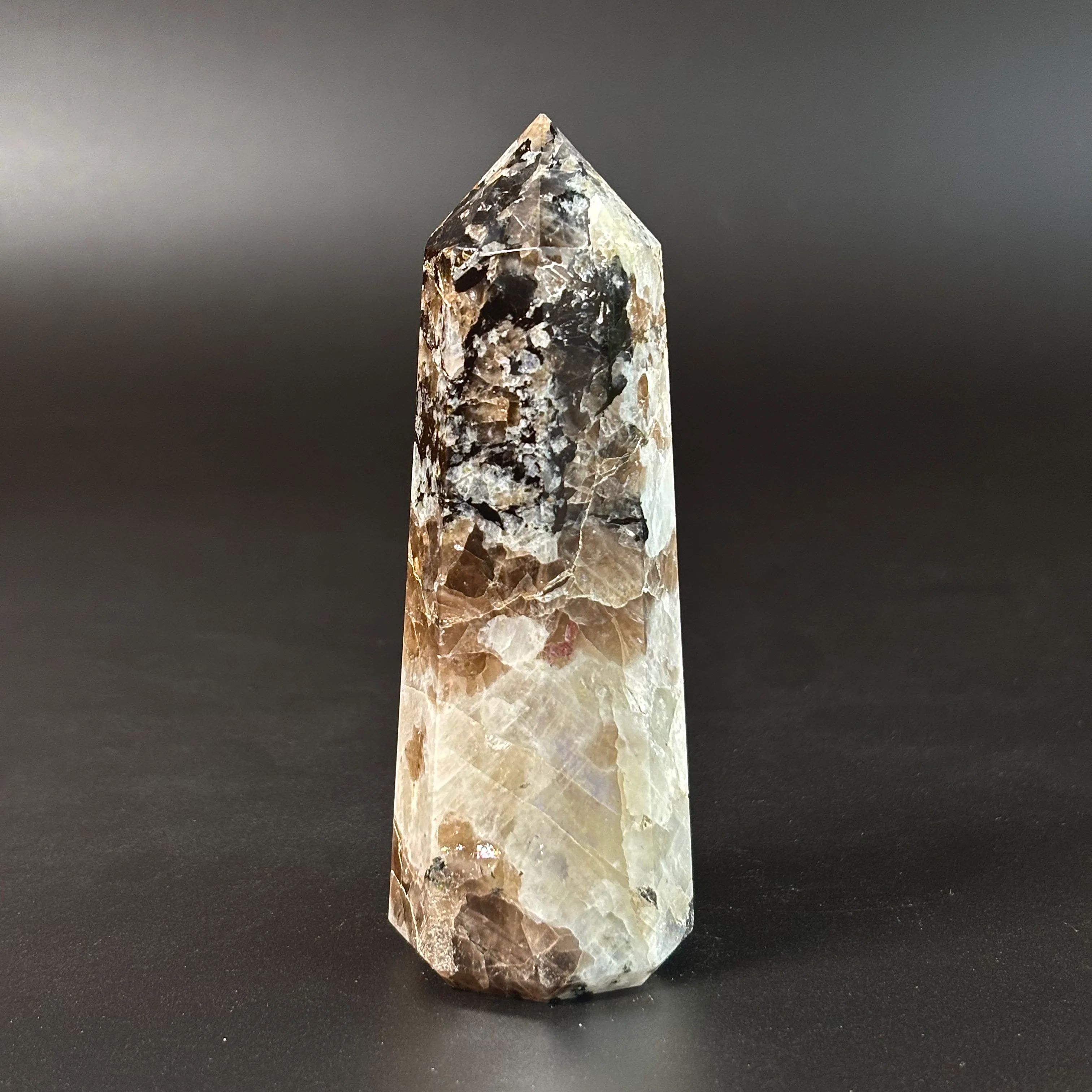 Rainbow Moonstone Large Tower - 305 Gm | Compassion & empathy - Image 3