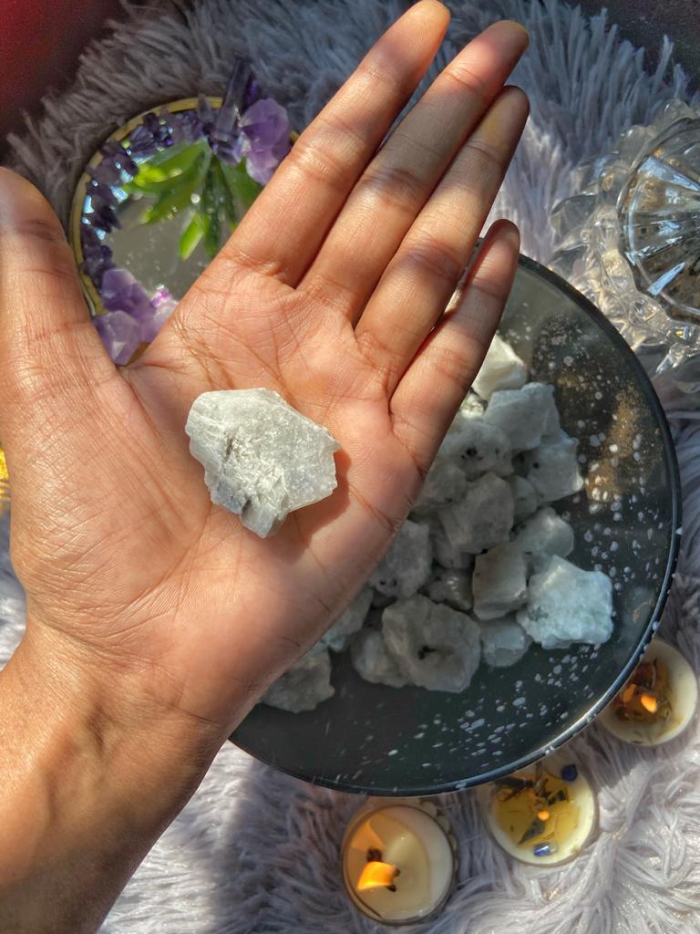 Rainbow Moonstone Mini Raw Stone | Stone for Compassion & Empathy - Image 5