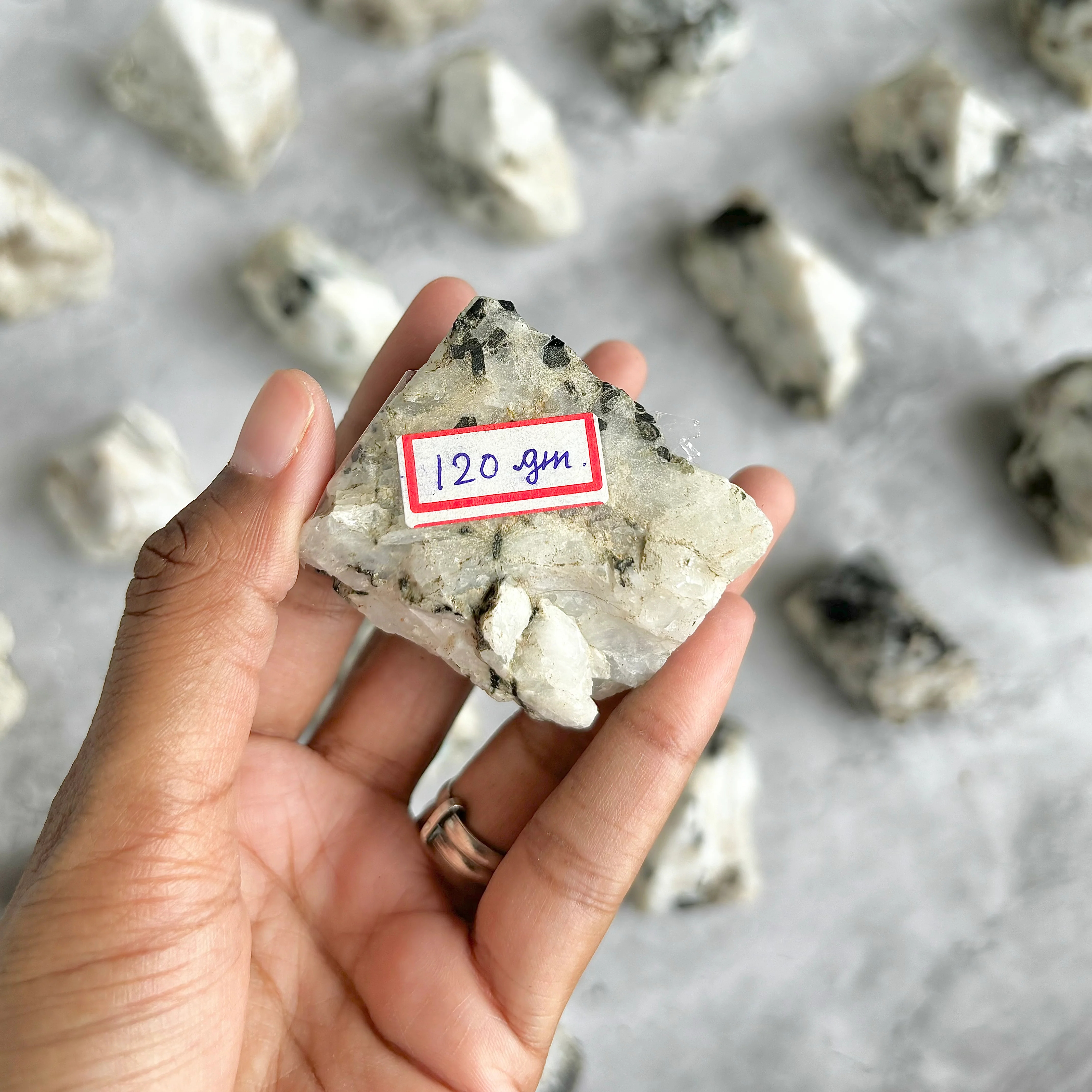 Rainbow Moonstone Raw with Polished Point - 120 Gm | Cultivates Compassion & empathy - Image 3