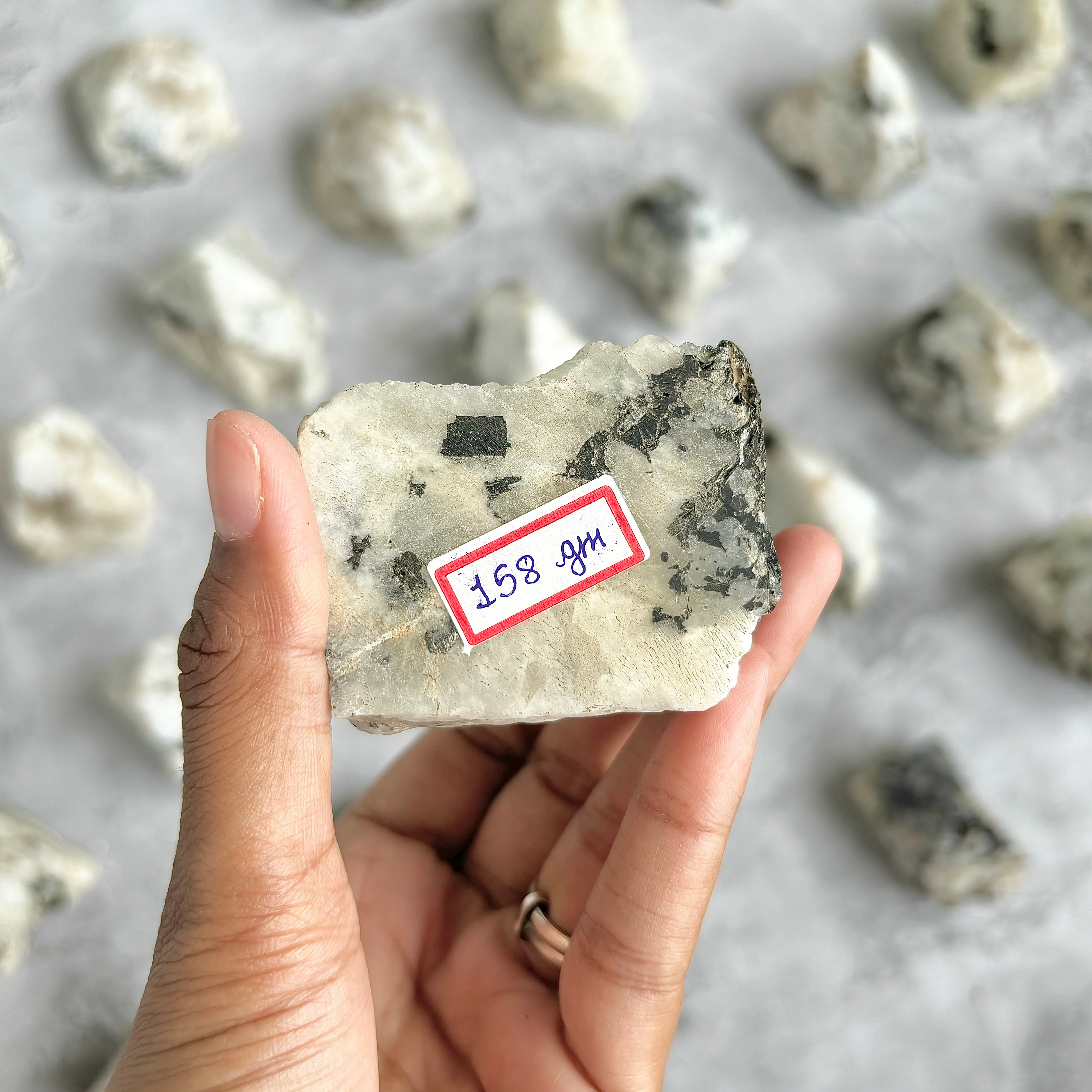 Rainbow Moonstone Raw with Polished Point - 158 Gm | Cultivates Compassion & empathy - Image 3