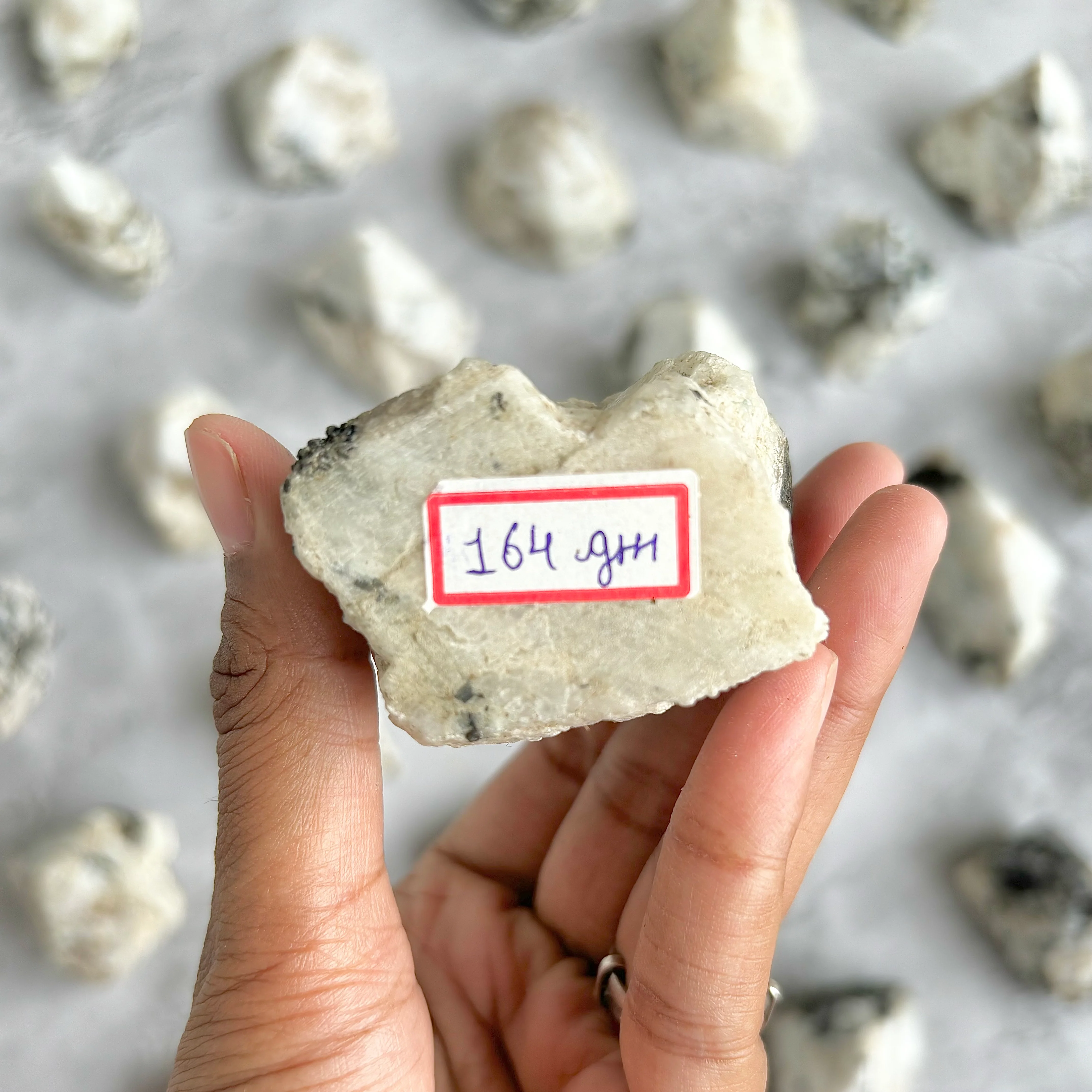 Rainbow Moonstone Raw with Polished Point - 164 Gm | Cultivates Compassion & empathy - Image 3