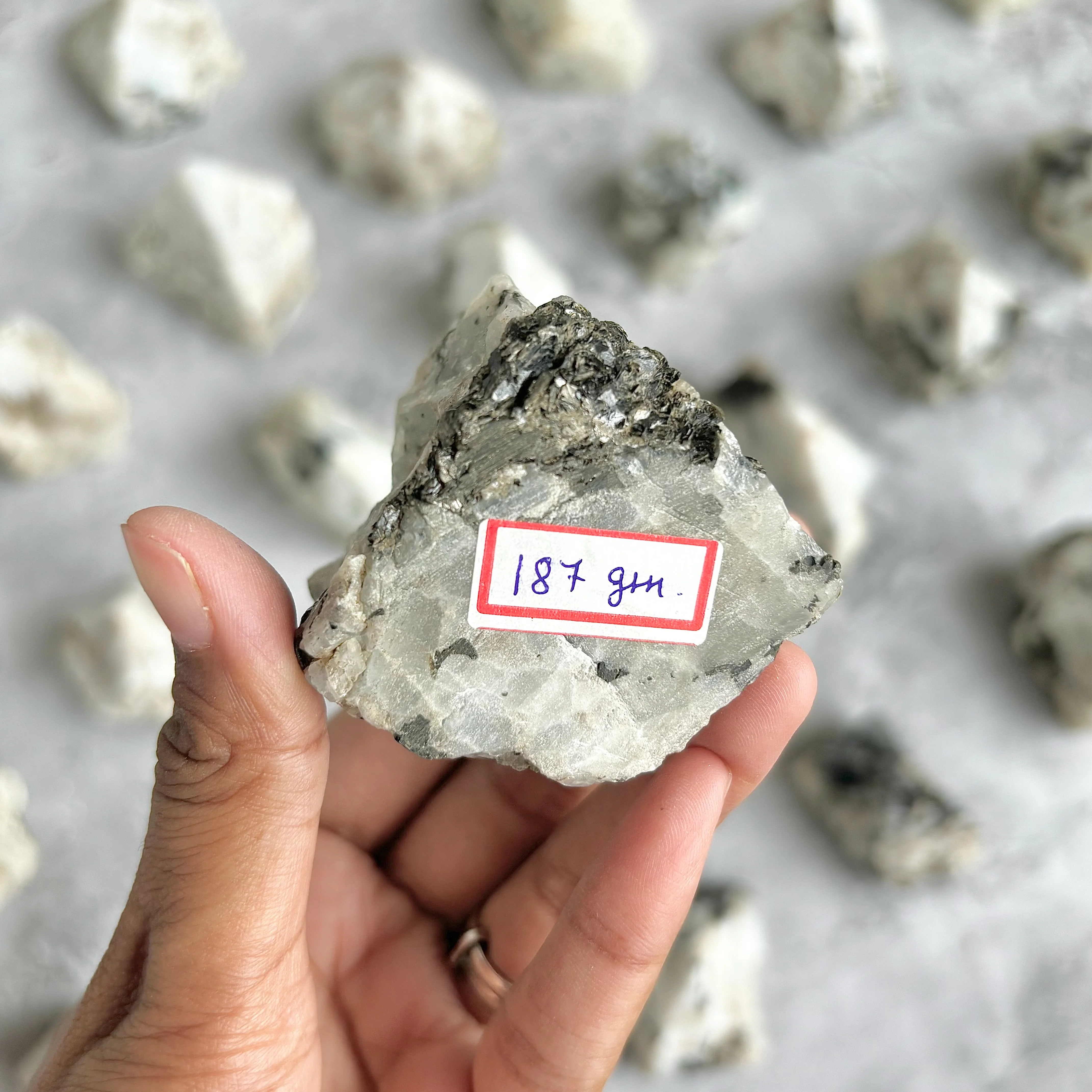 Rainbow Moonstone Raw with Polished Point - 187 Gm | Cultivates Compassion & empathy - Image 3