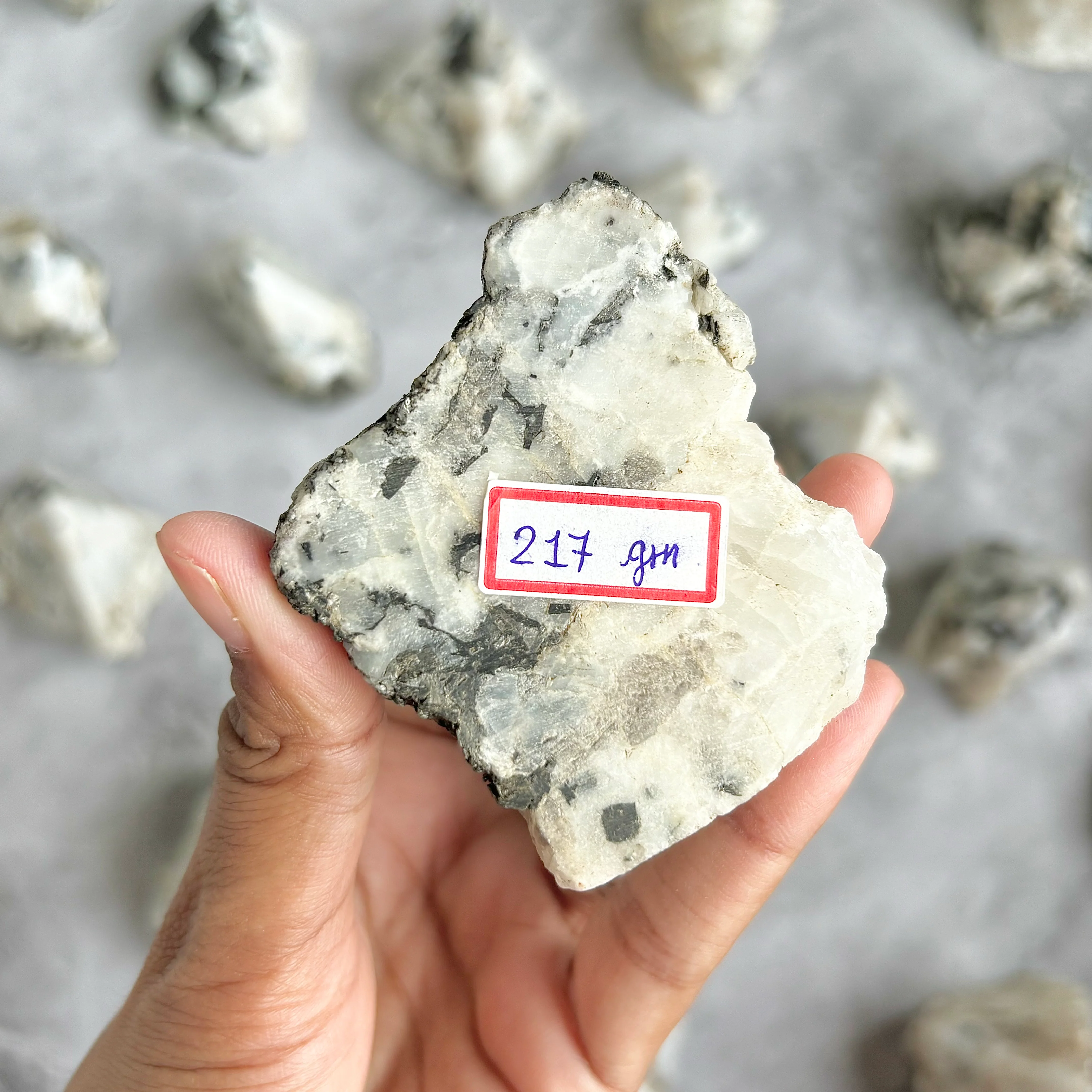 Rainbow Moonstone Raw with Polished Point - 217 Gm | Cultivates Compassion & empathy - Image 3