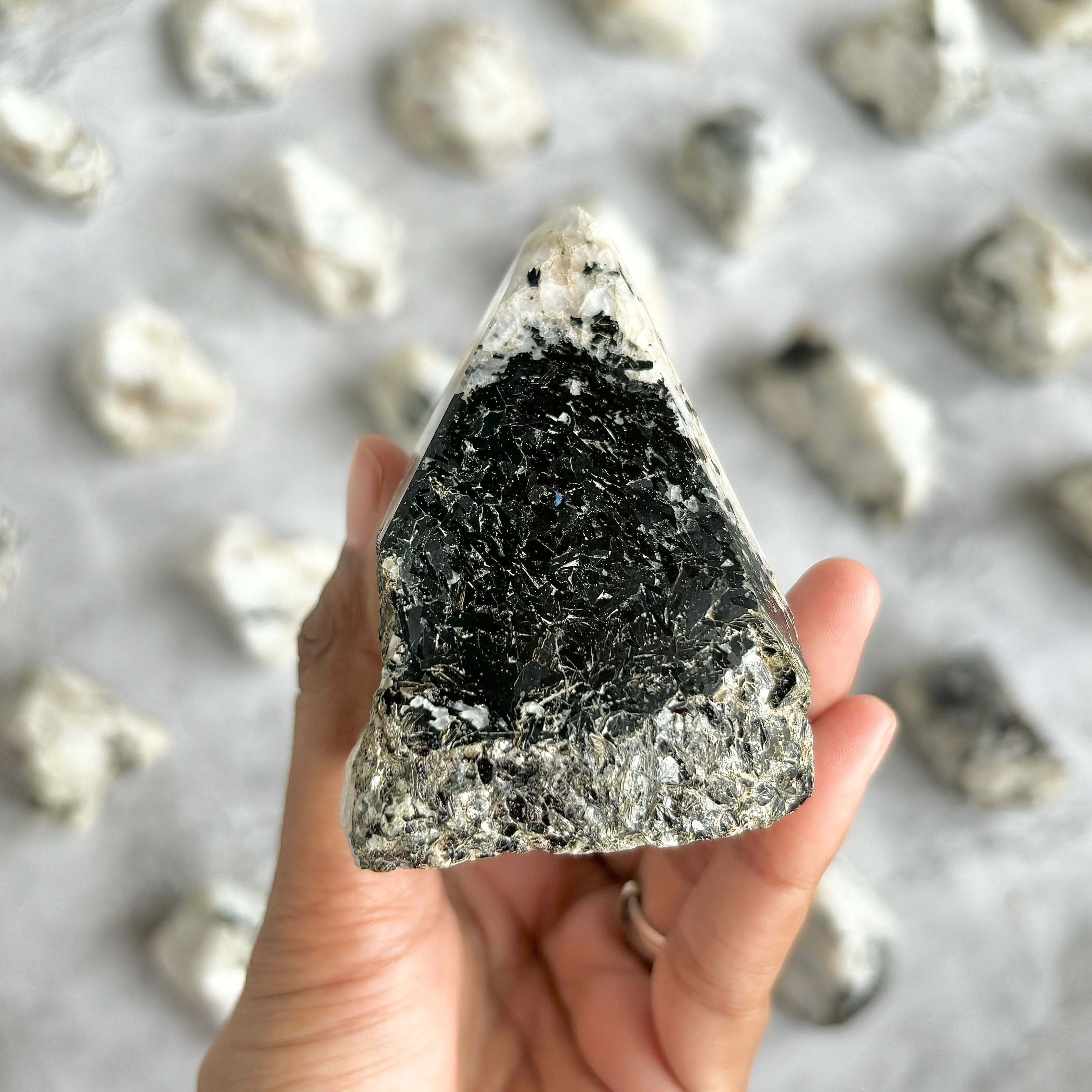 Rainbow Moonstone Raw with Polished Point - 240 Gm | Cultivates Compassion & empathy - Image 2