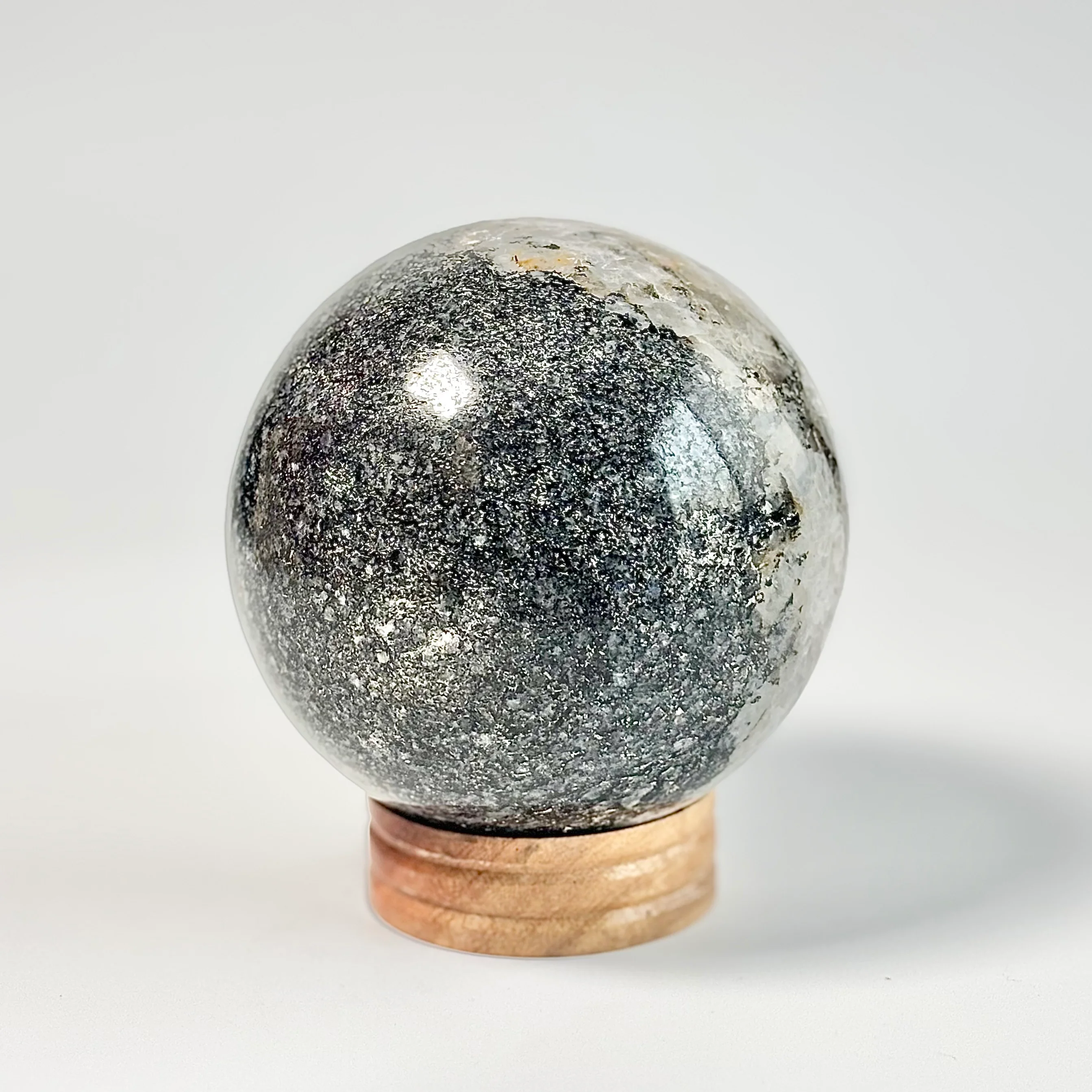 Rainbow Moonstone Sphere – Large - 1200 Gm | Cultivates Compassion & empathy - Image 5