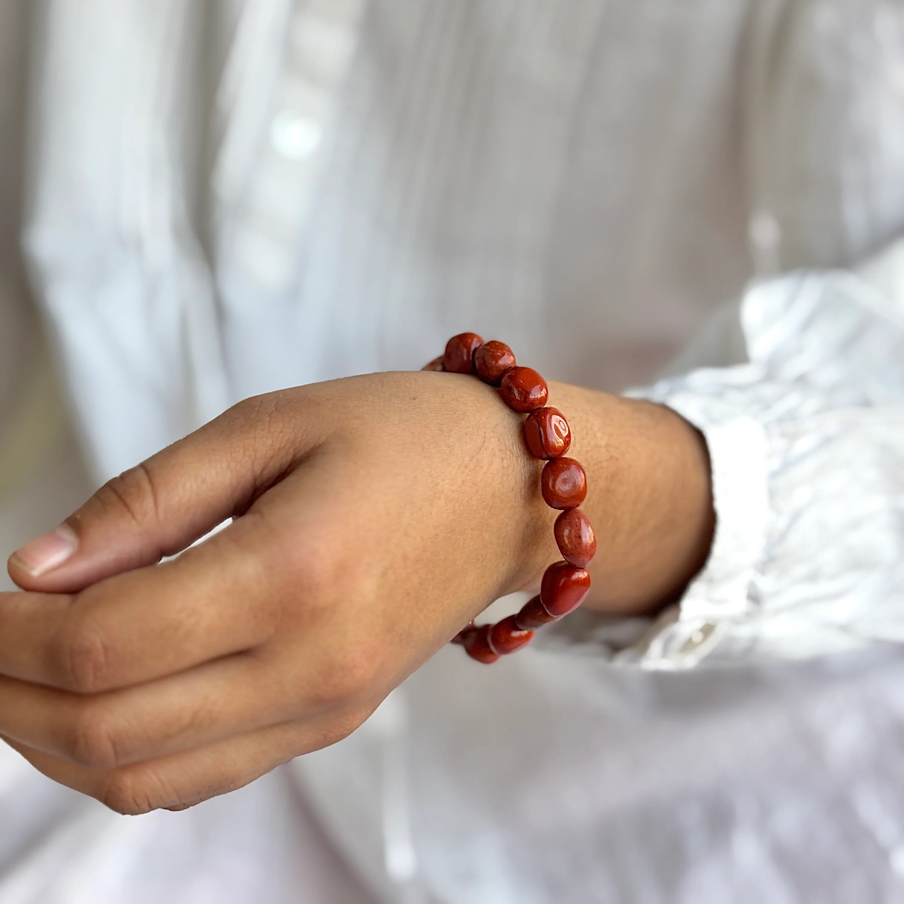 Red Jasper Mini Tumble Bracelet | - Image 2