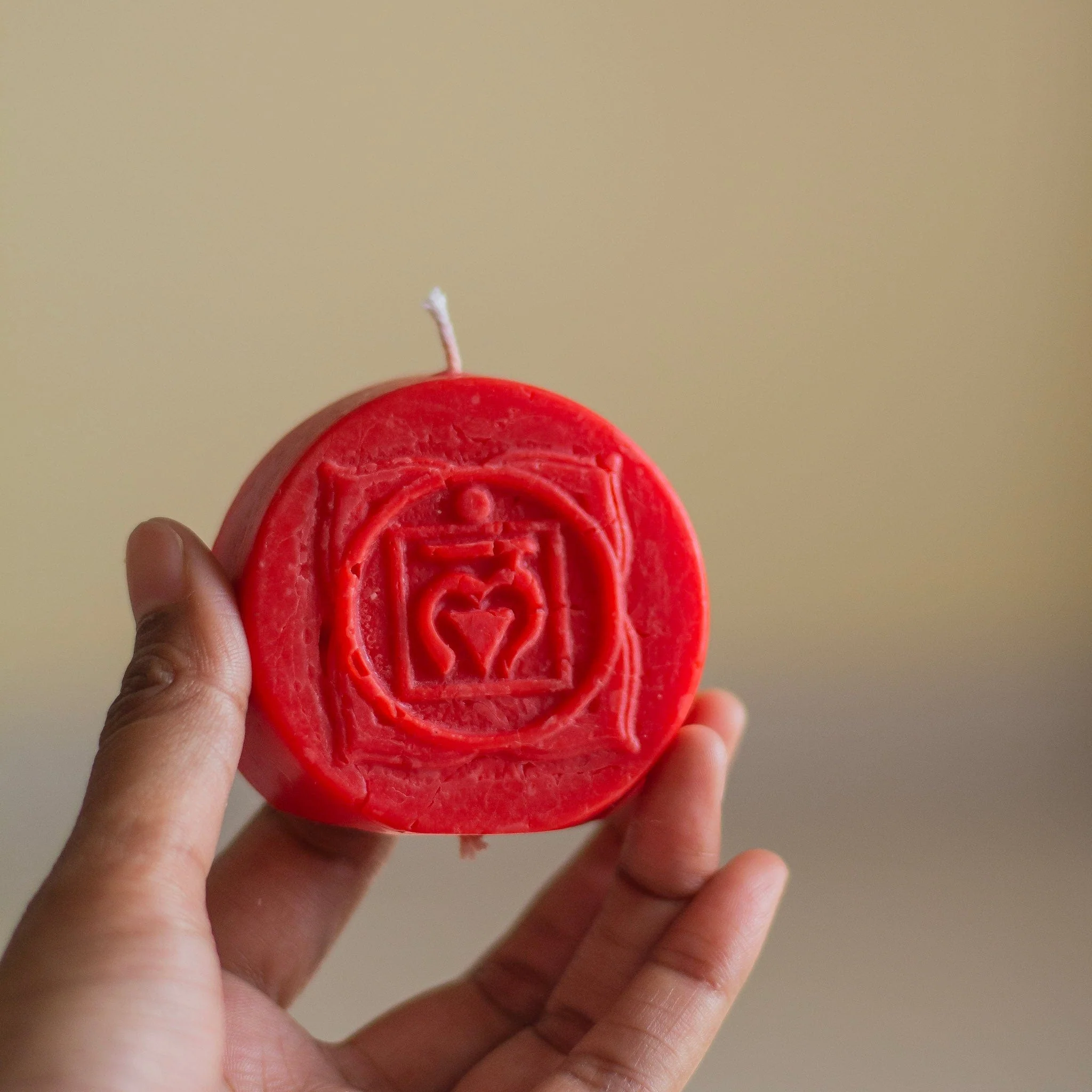 Red Root Chakra Decorative Candle - Pack of 1 | Soy Wax