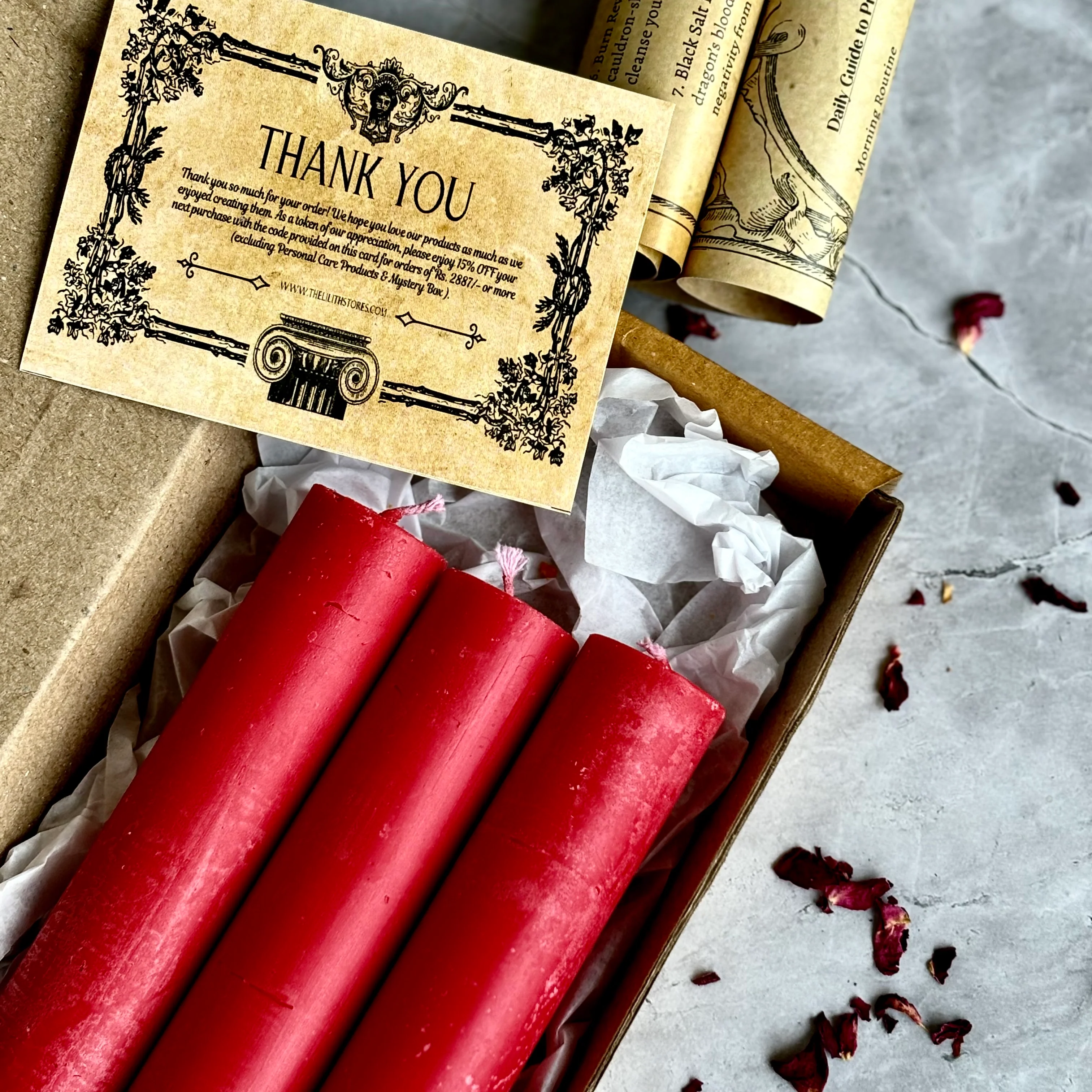 Red Thick Soy Candle | Pack of 3 - Image 2