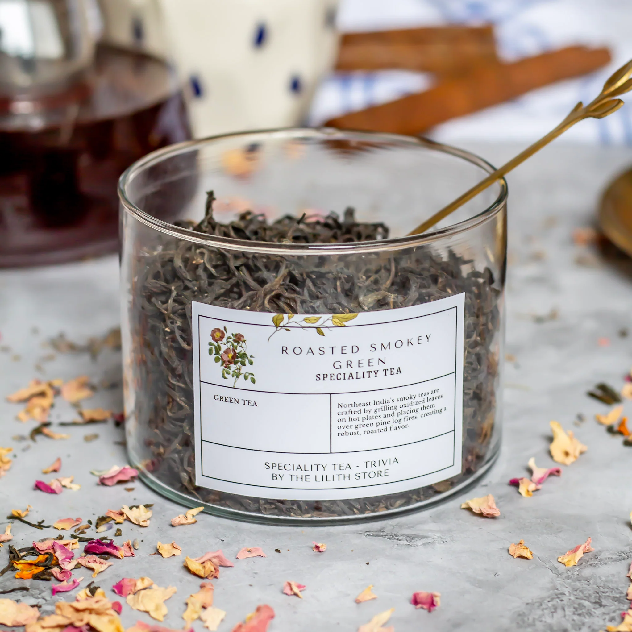 Roasted Smokey Green Speciality Tea - 100 Gm |  Grounding - Image 3