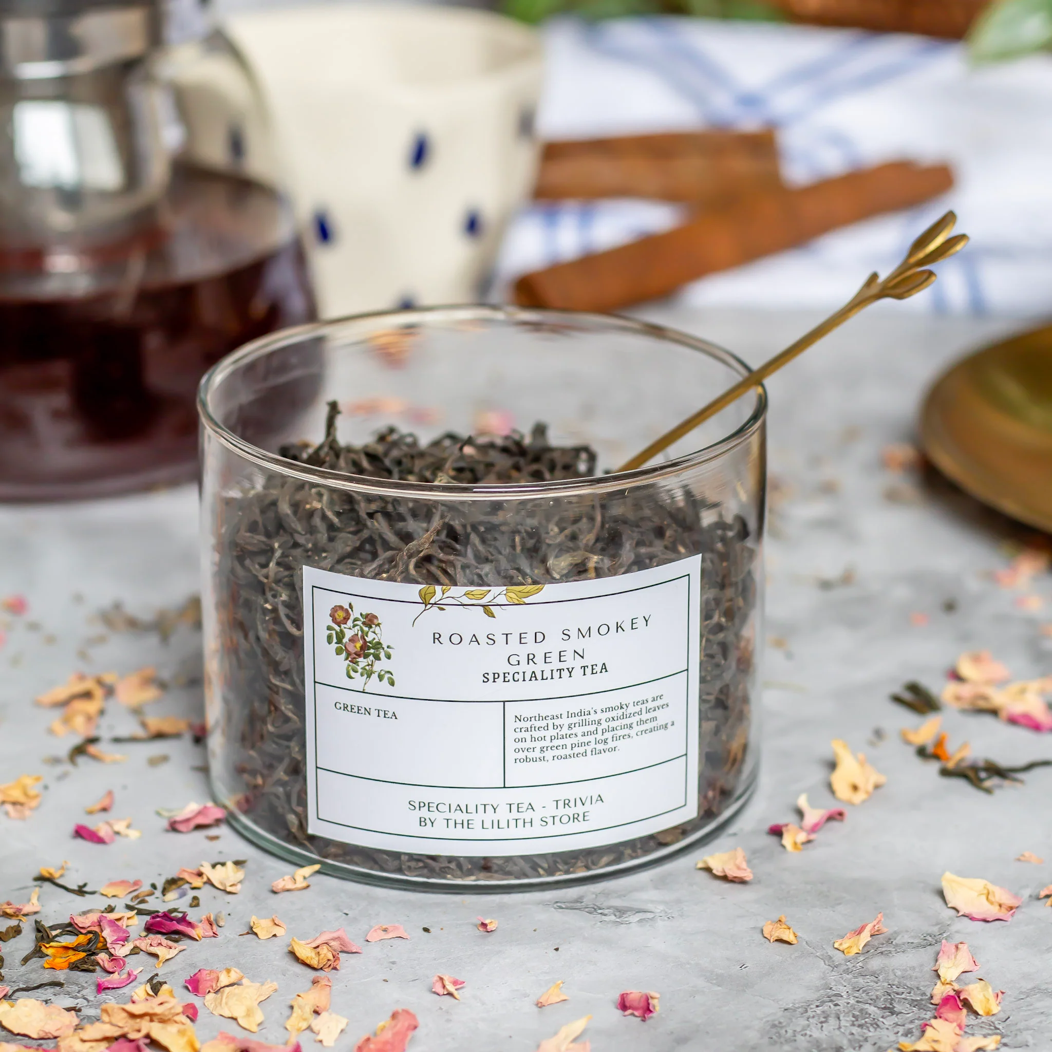 Roasted Smokey Green Speciality Tea - 100 Gm |  Grounding - Image 4