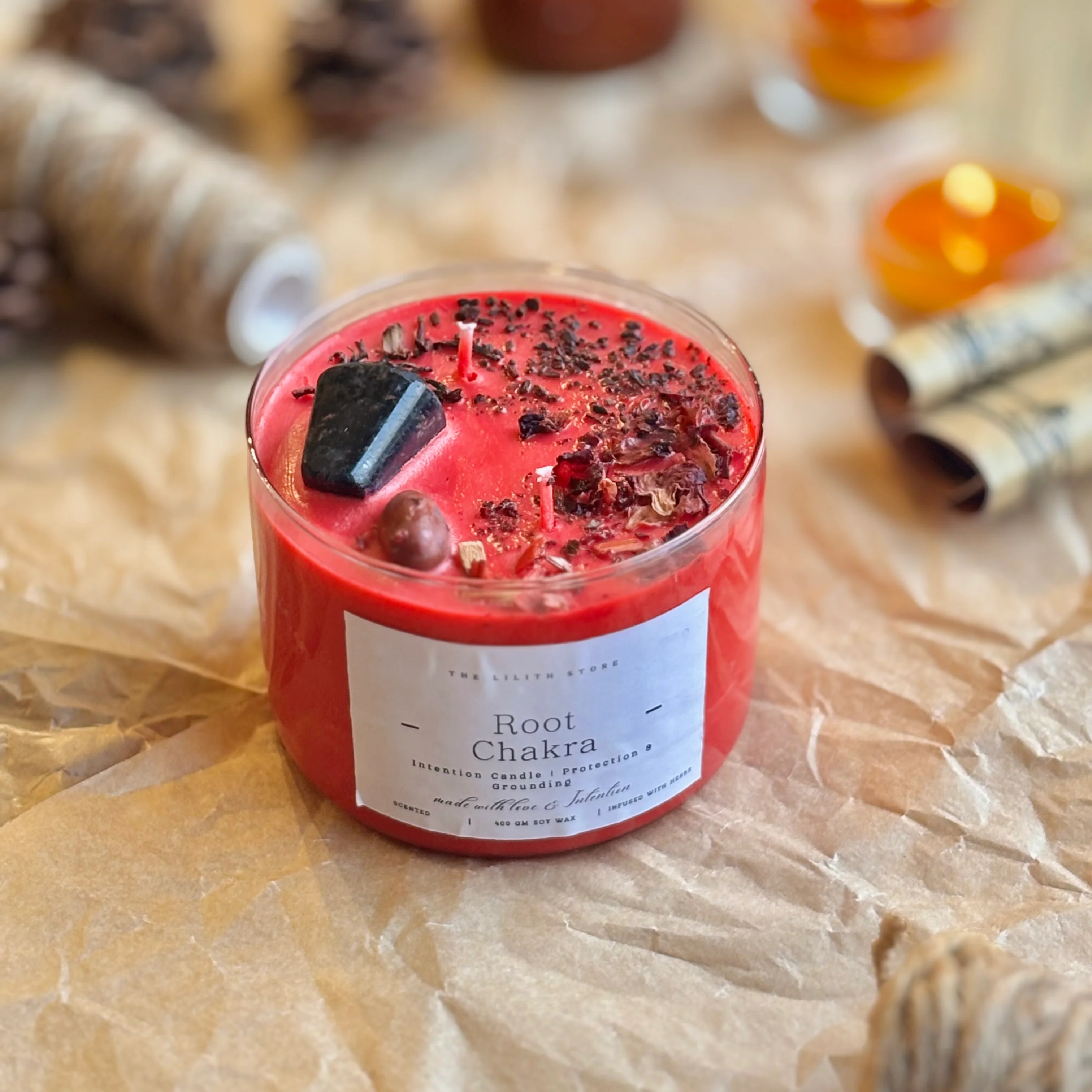 Root Chakra Intention Candle