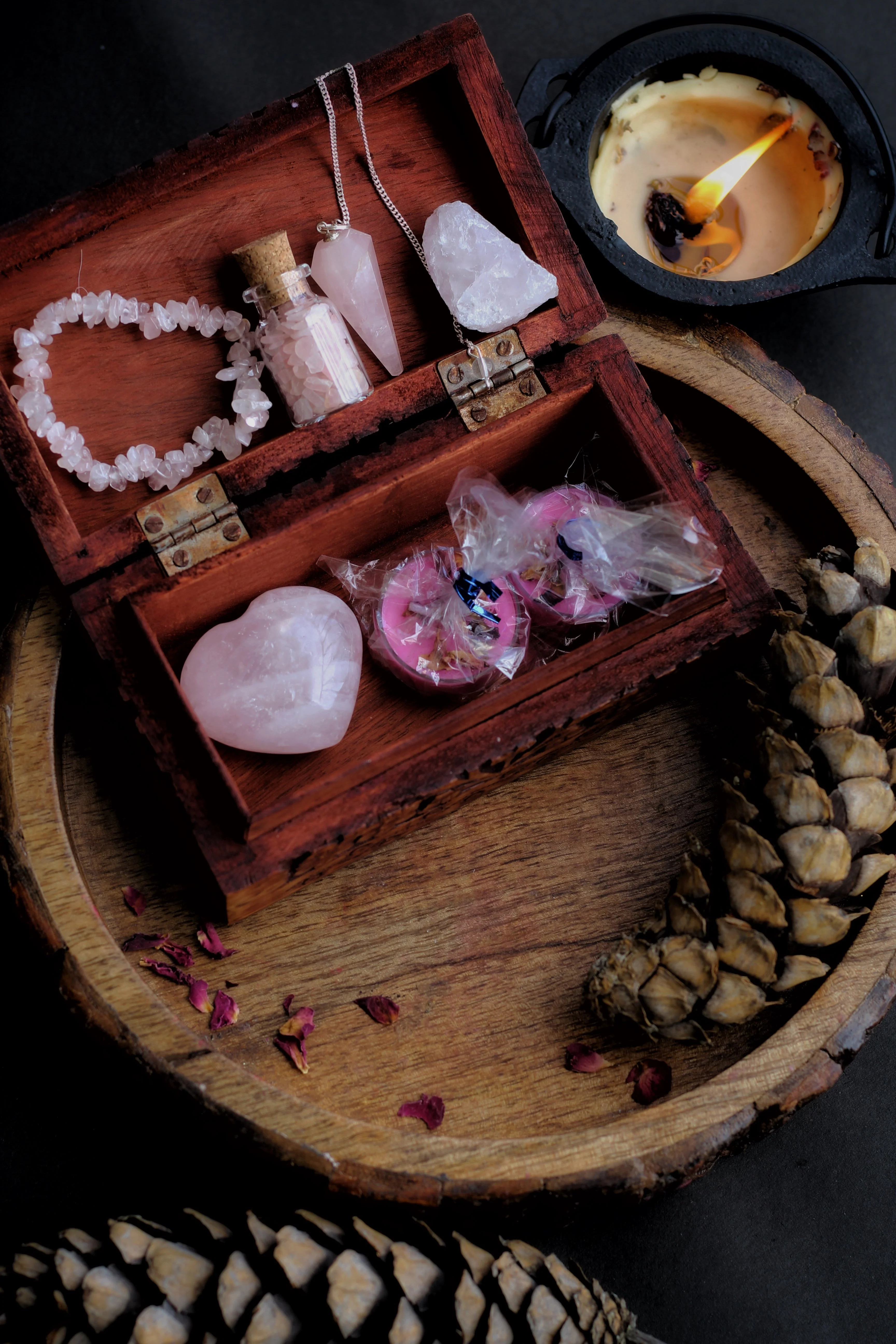 Rose Quarts | A Love and Self Love Wooden Box - Image 3