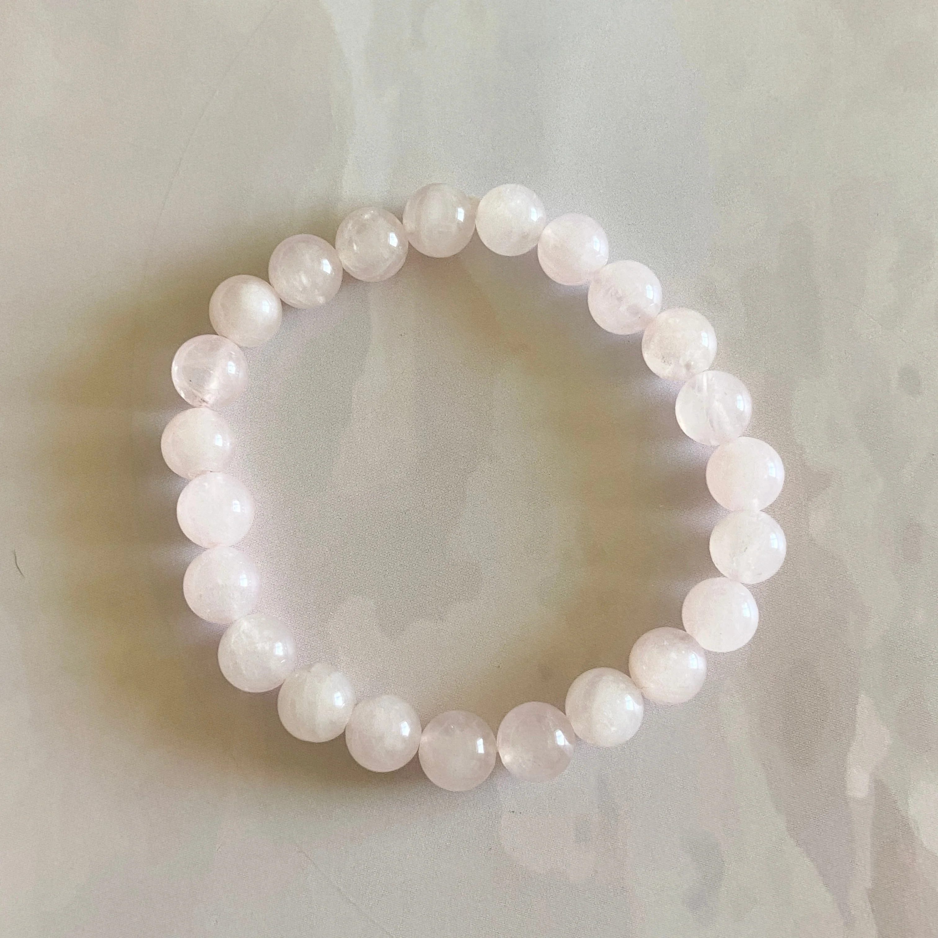 Rose Quartz Bead Bracelet - 8mm | Stone of Love & Self Love - Image 3