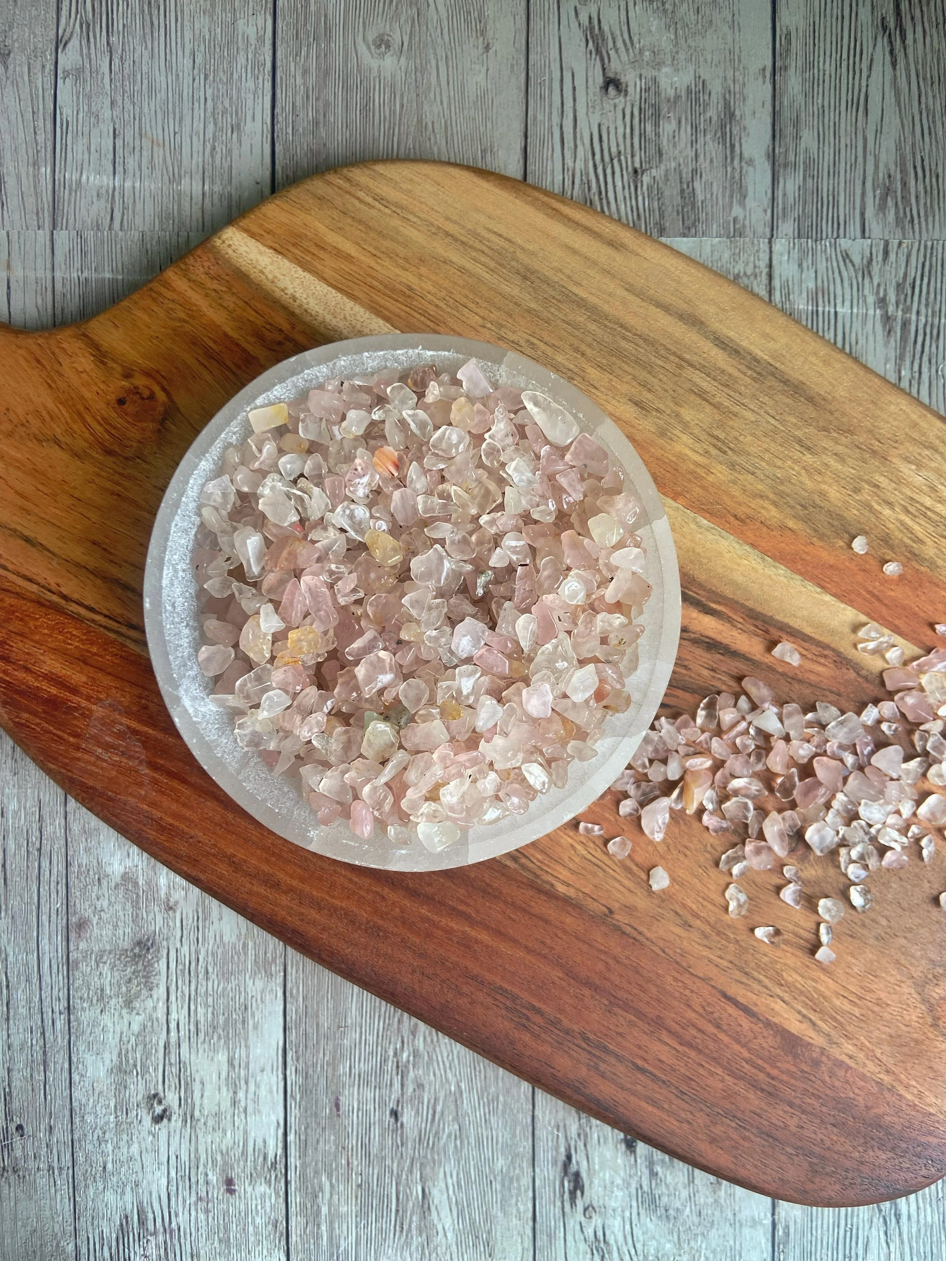Rose Quartz Chips - 100 Gm | Stone of Love & Self Love - Image 3