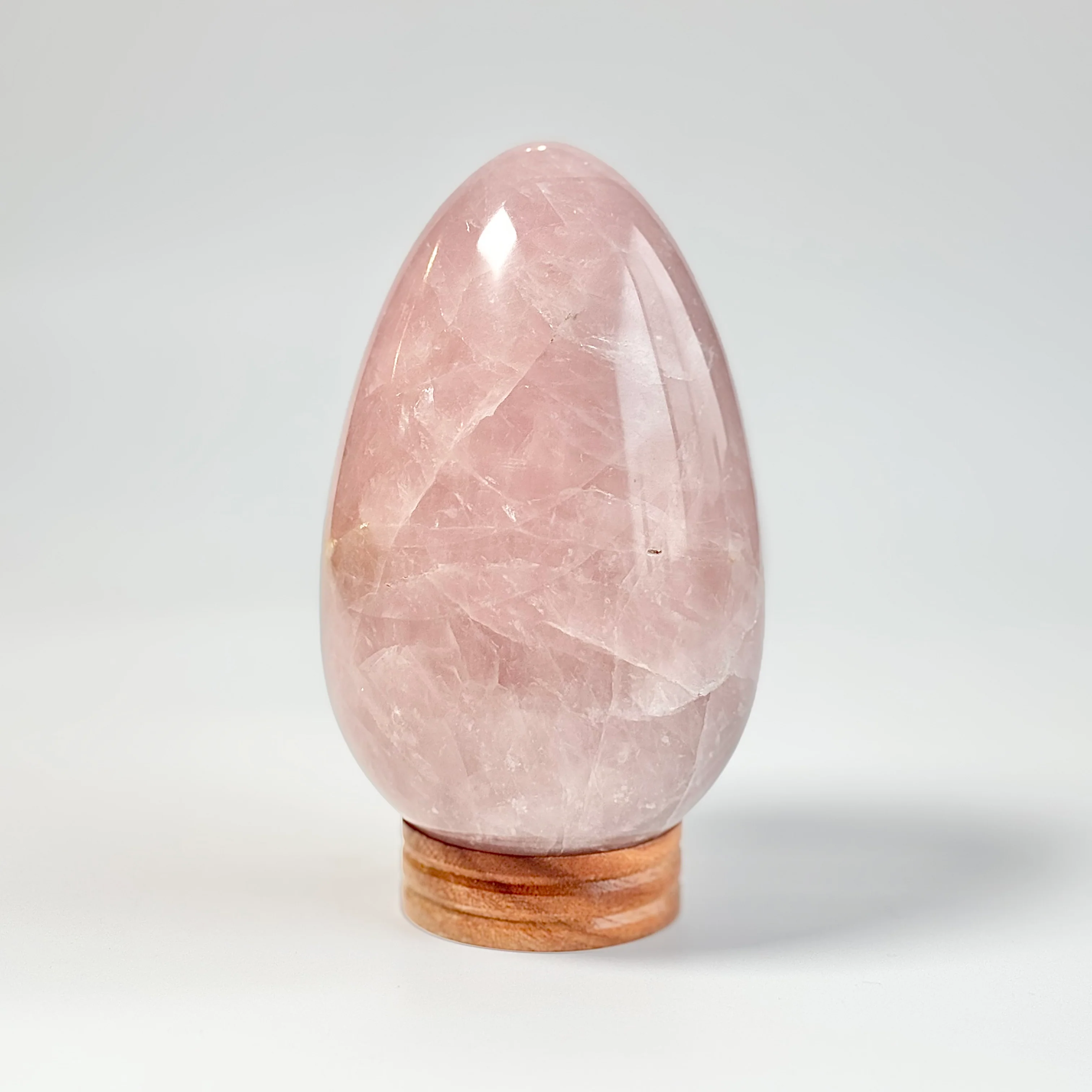 Rose Quartz Large Egg Carving – 1.3 Kg | Stone of Love & Self Love - Image 2