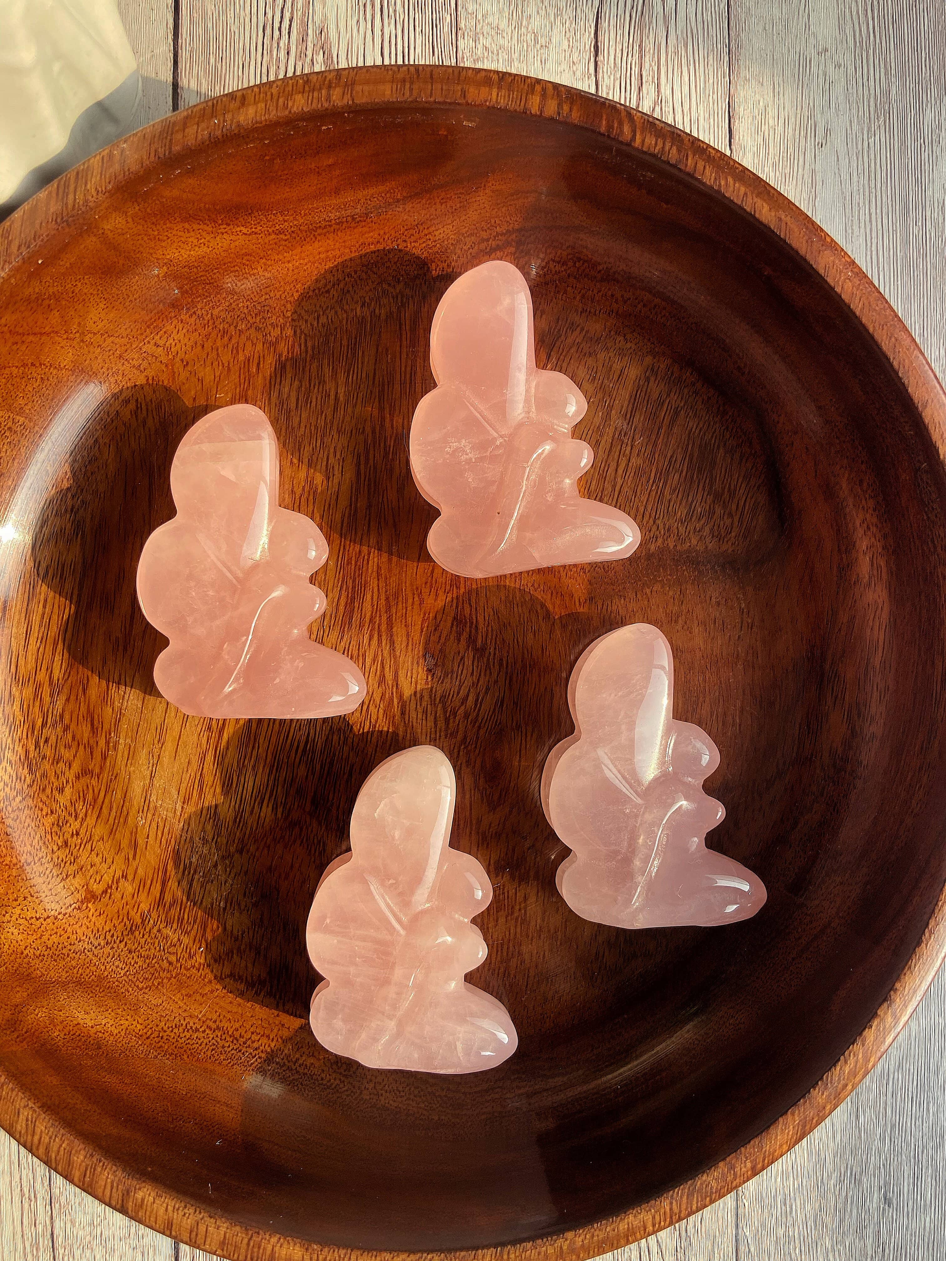 Rose Quartz fairy Carving | Stone of Love & Self Love - Image 7