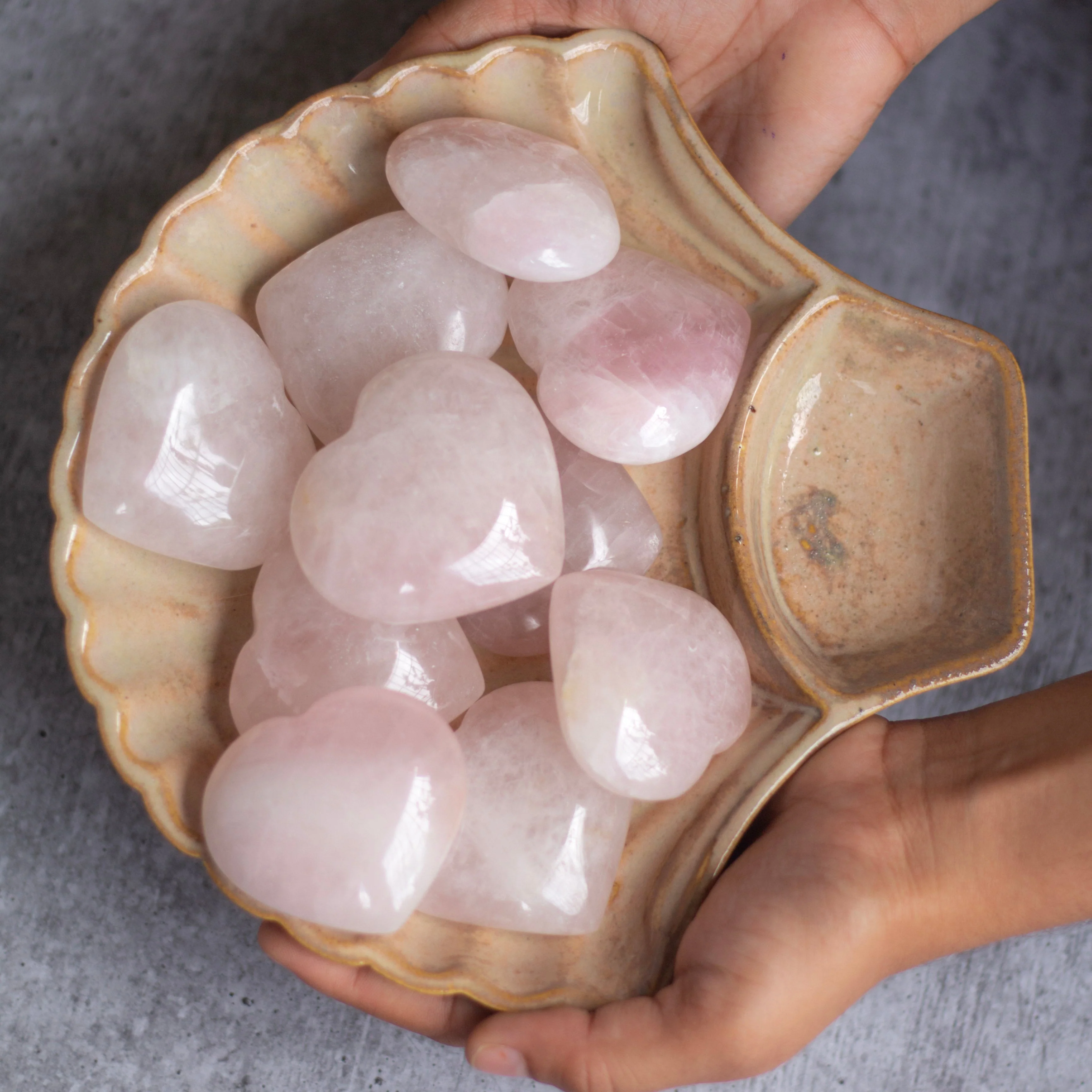 Rose Quartz Heart - Stone of Love & SelfLove