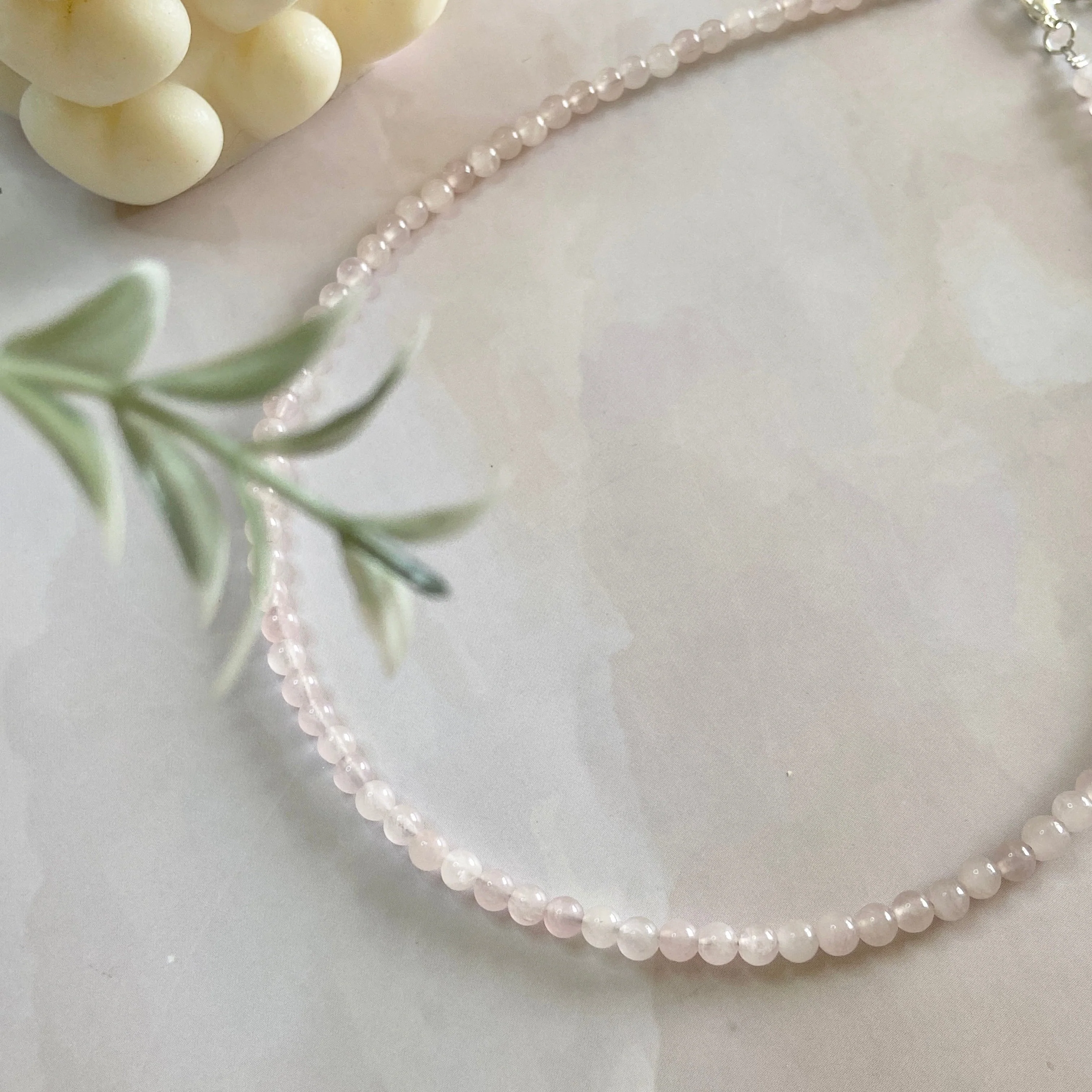 Rose Quartz mini beads necklace | Love & Self Love - Image 2