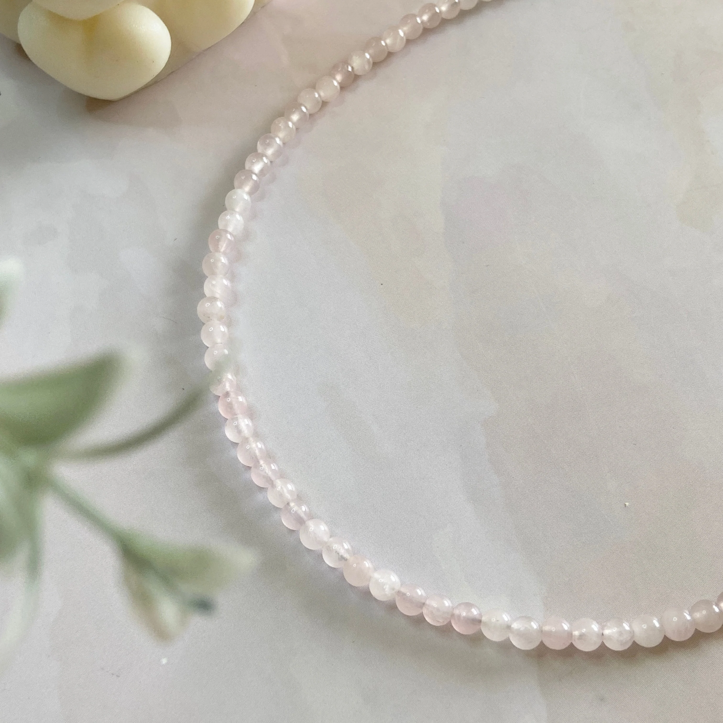 Rose Quartz mini beads necklace | Love & Self Love - Image 4