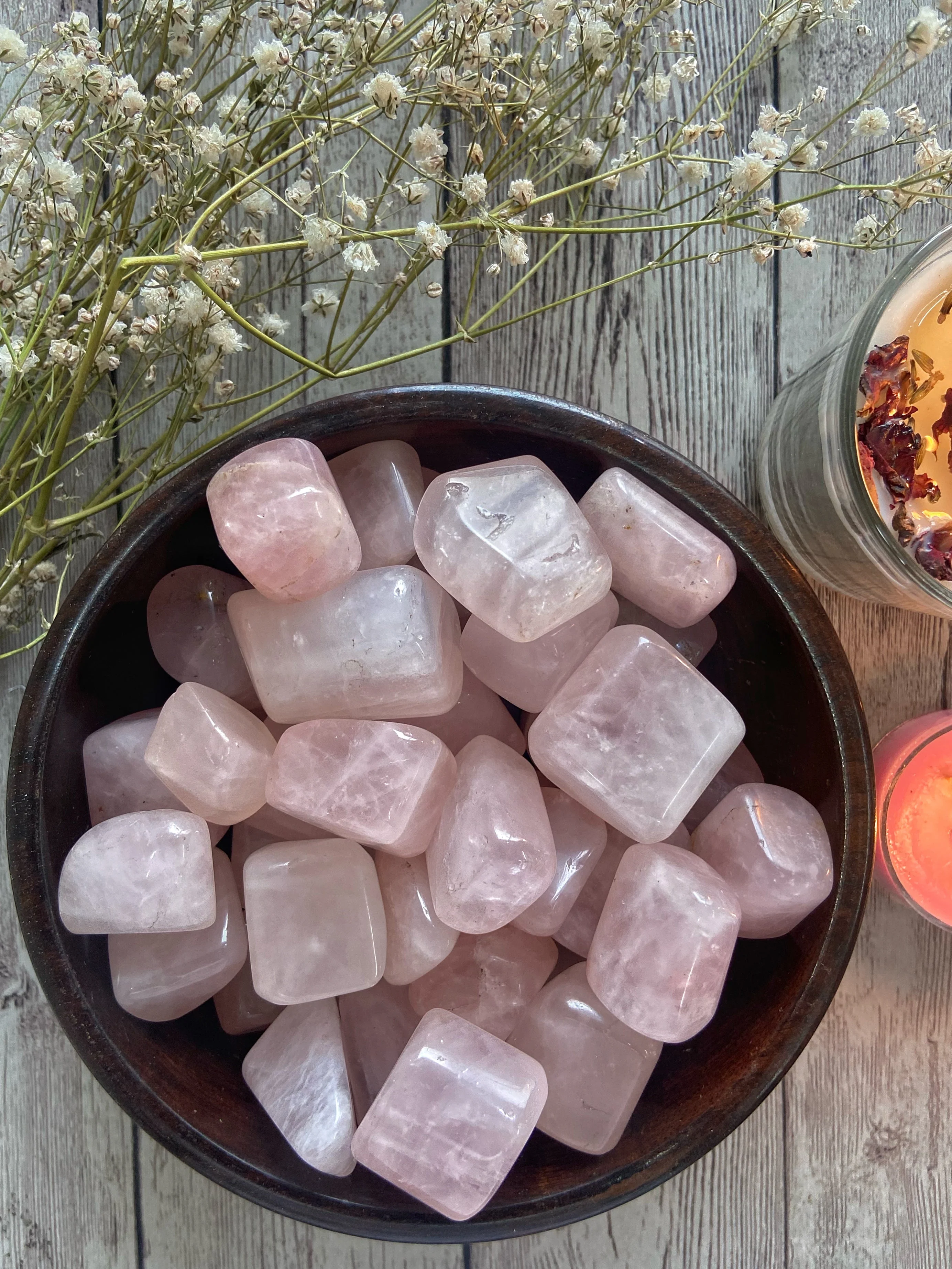 Rose Quartz Tumble Stone | Stone of Love & Self Love - Image 3