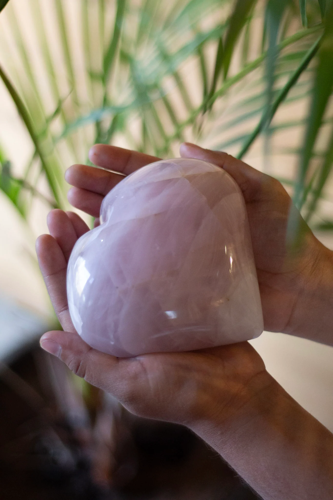 Rose Quartz XXL Heart | Stone of love & Self Love - Image 3