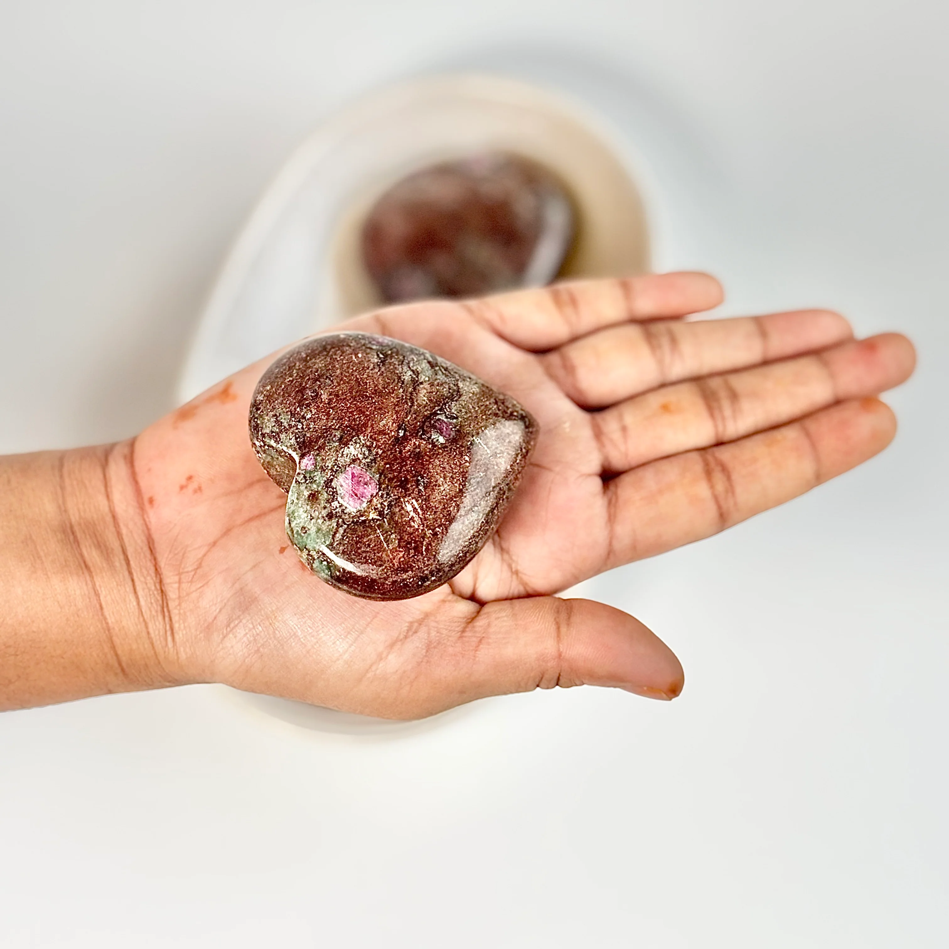Ruby in Fuchsite Heart - Self-worth - Image 4