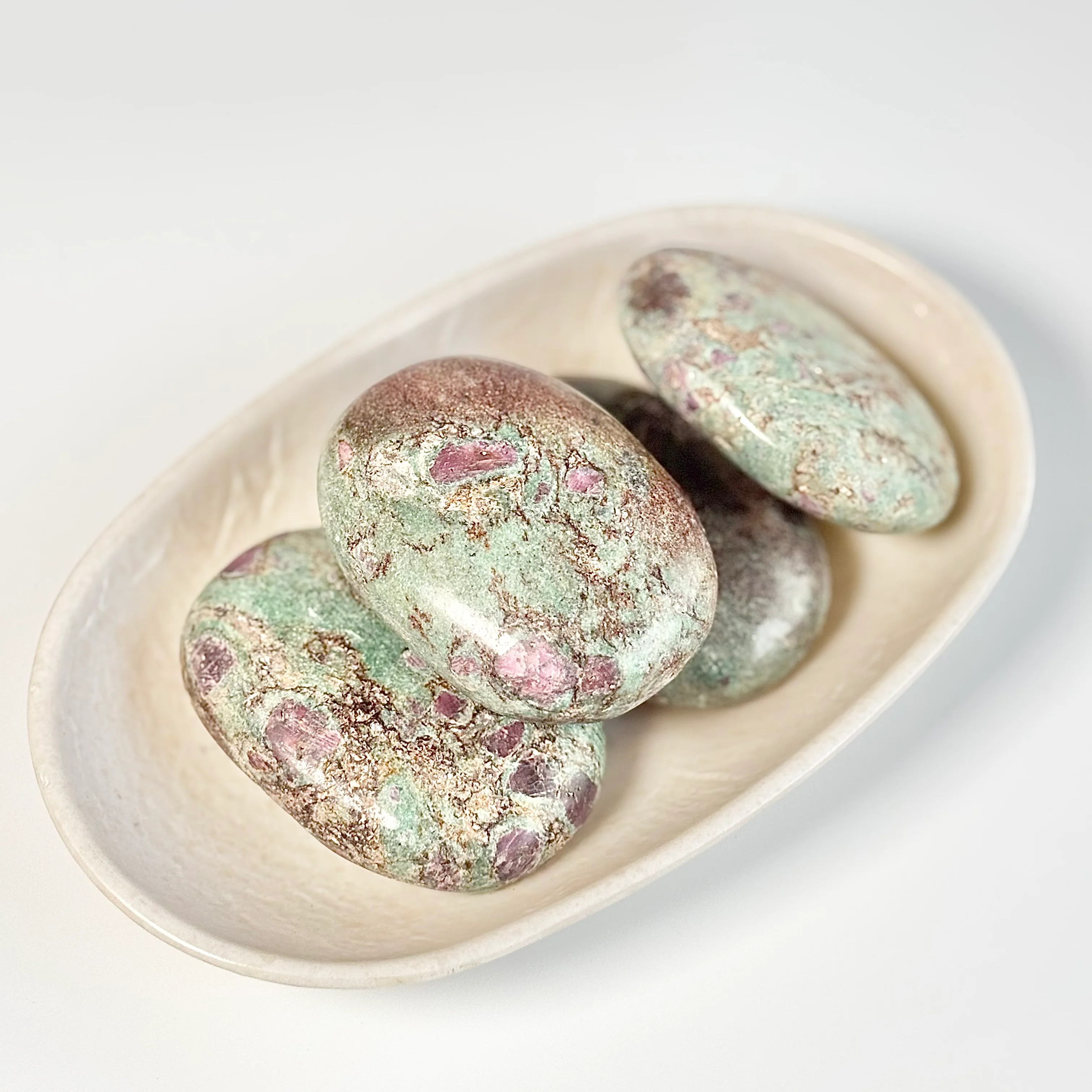 Ruby in Fuchsite Palm Stone - Self-worth - Image 3