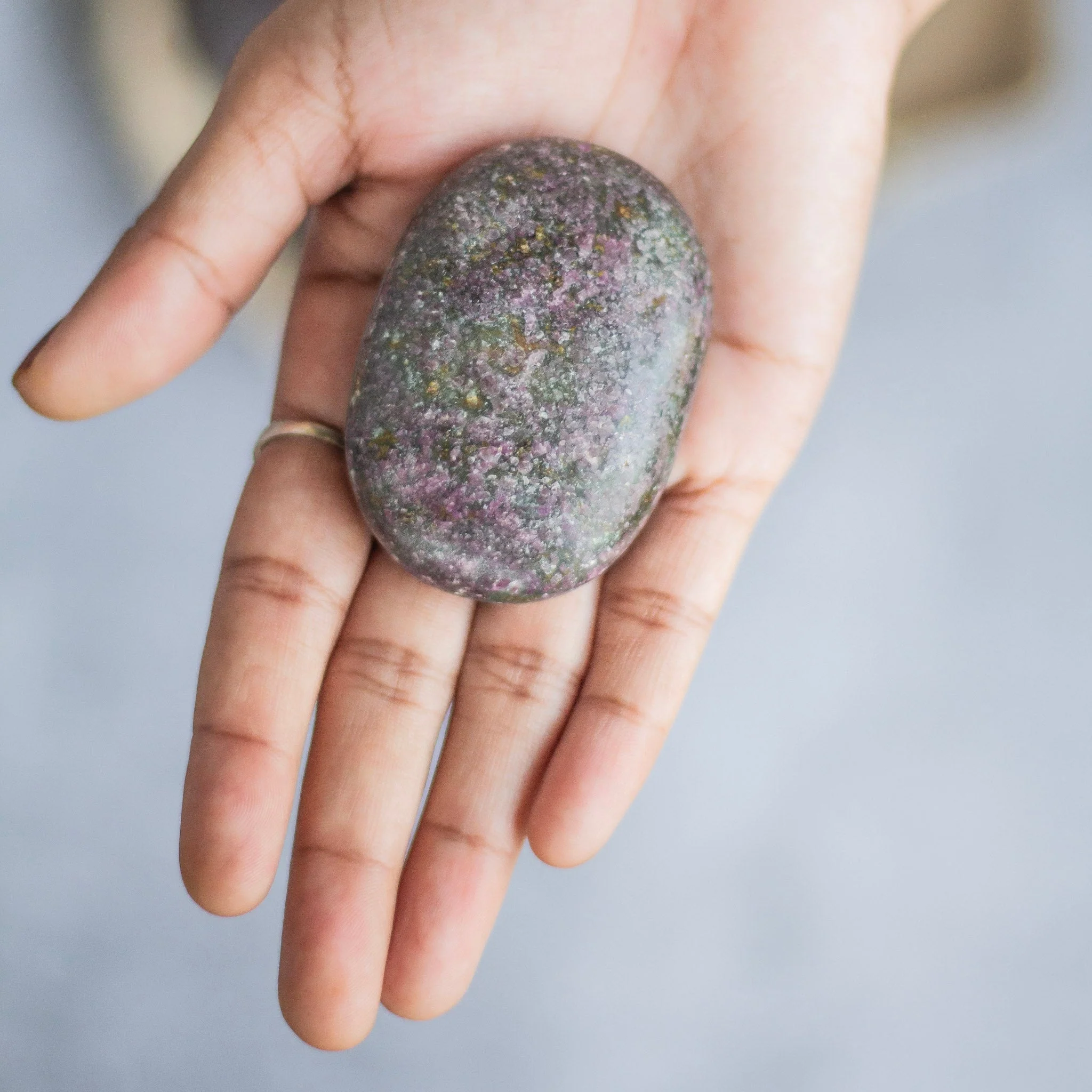 Ruby in Kyanite Palm Stone - Image 2