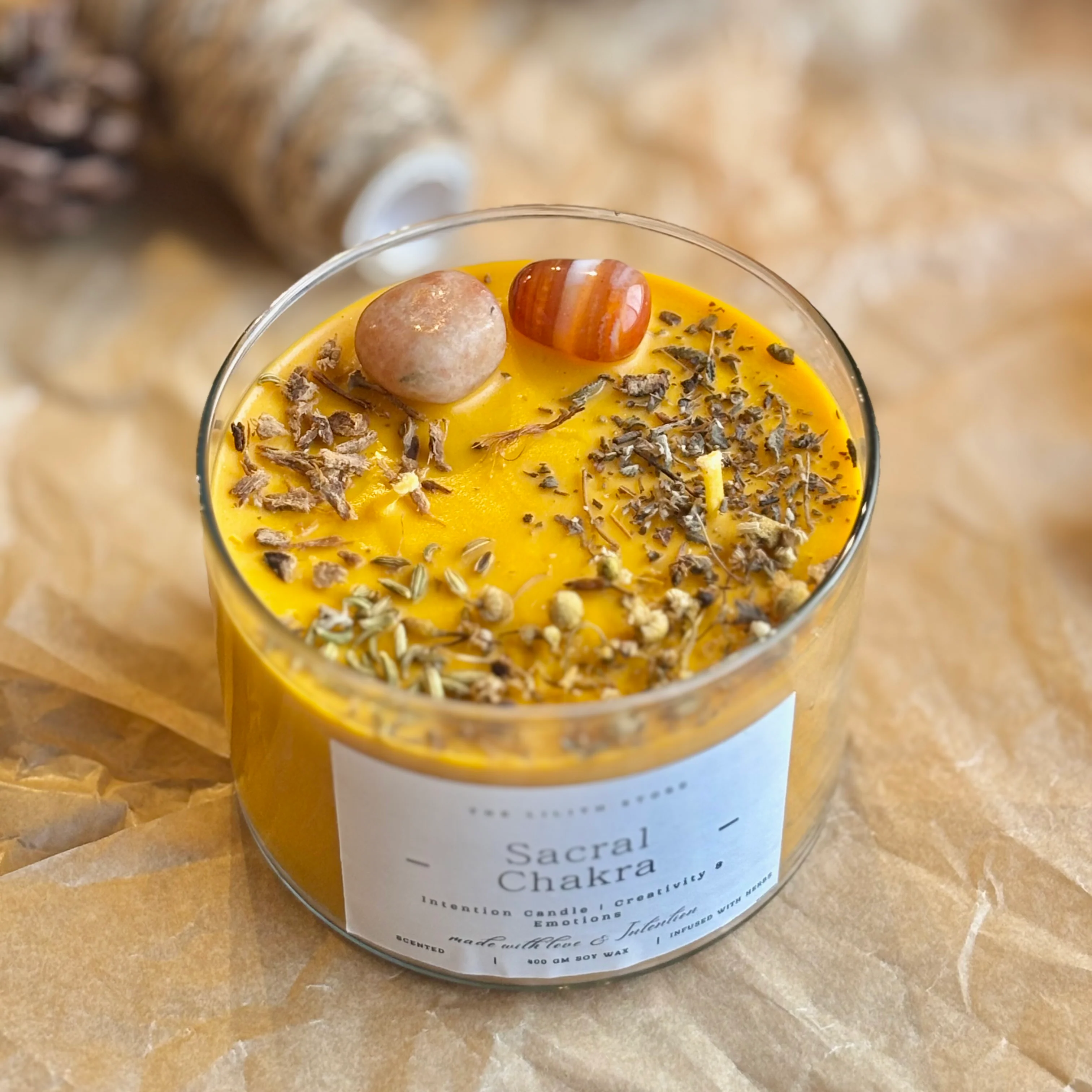 Sacral Chakra Intention Candle - Image 2