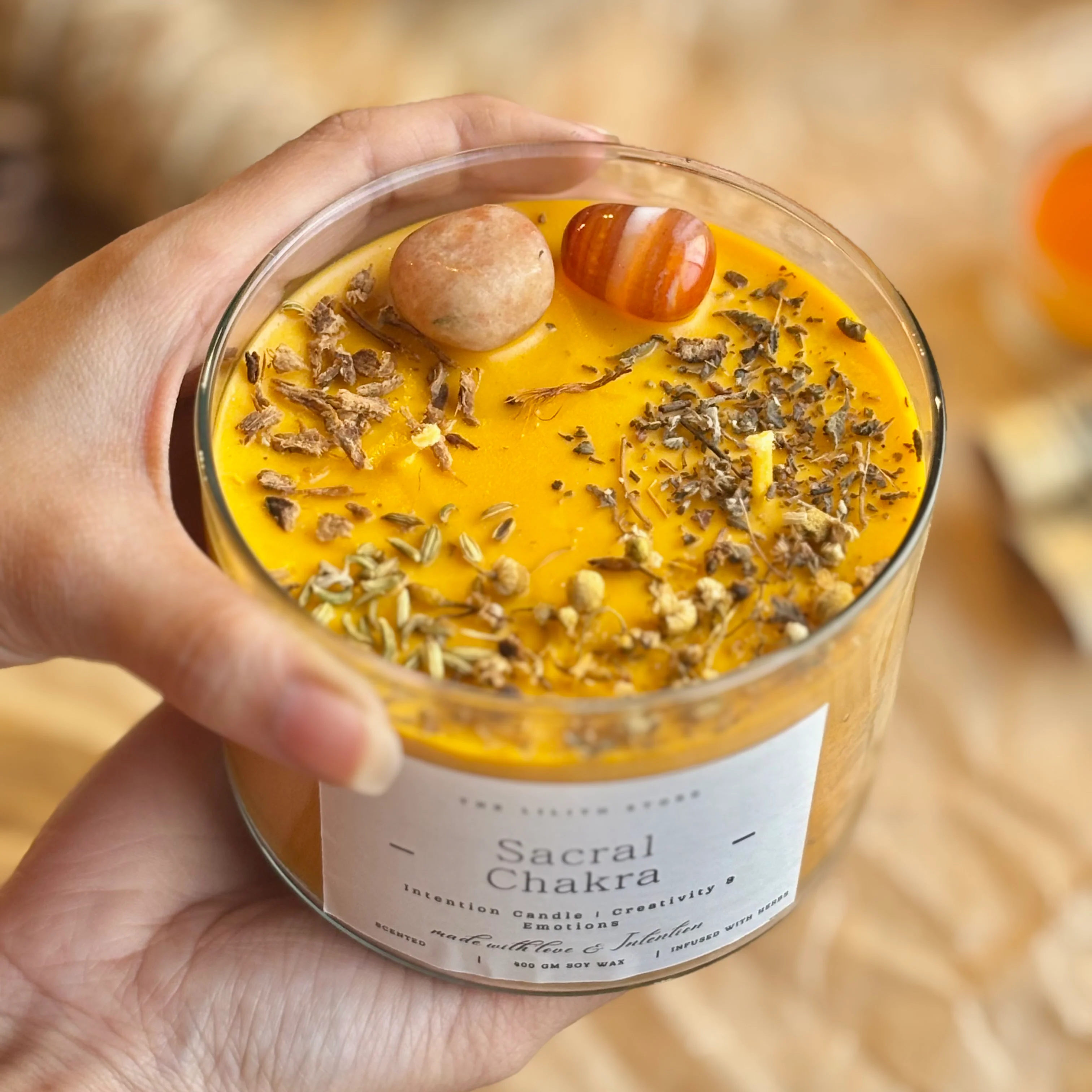 Sacral Chakra Intention Candle - Image 4